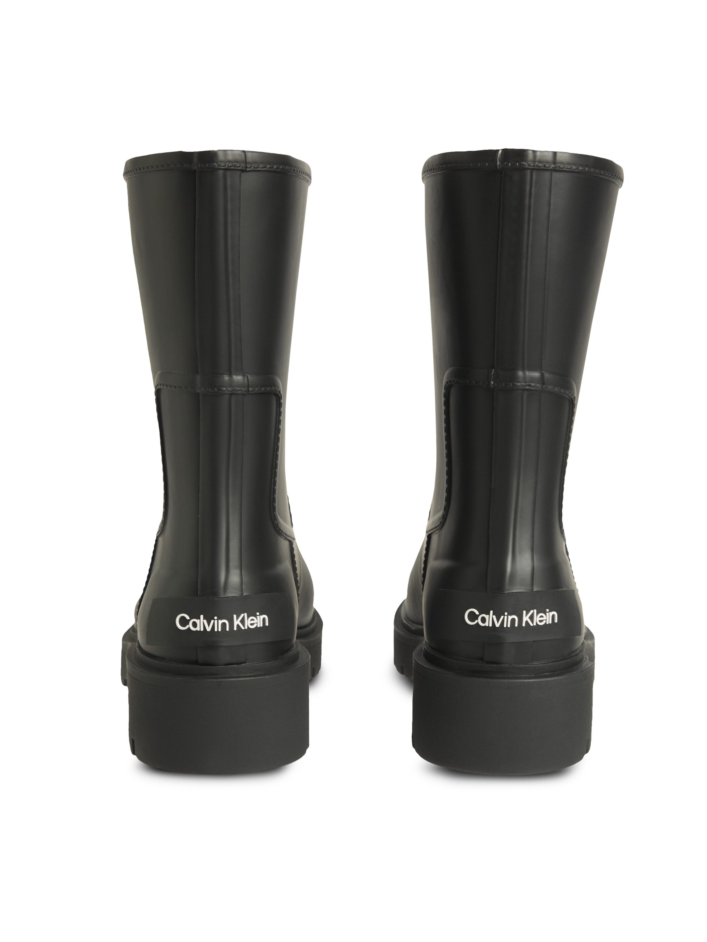 Calvin Klein Rubberlaarsjes MID RAINBOOT RUBBER Regenlaarzen, enkellaarsjes, met logo-belettering