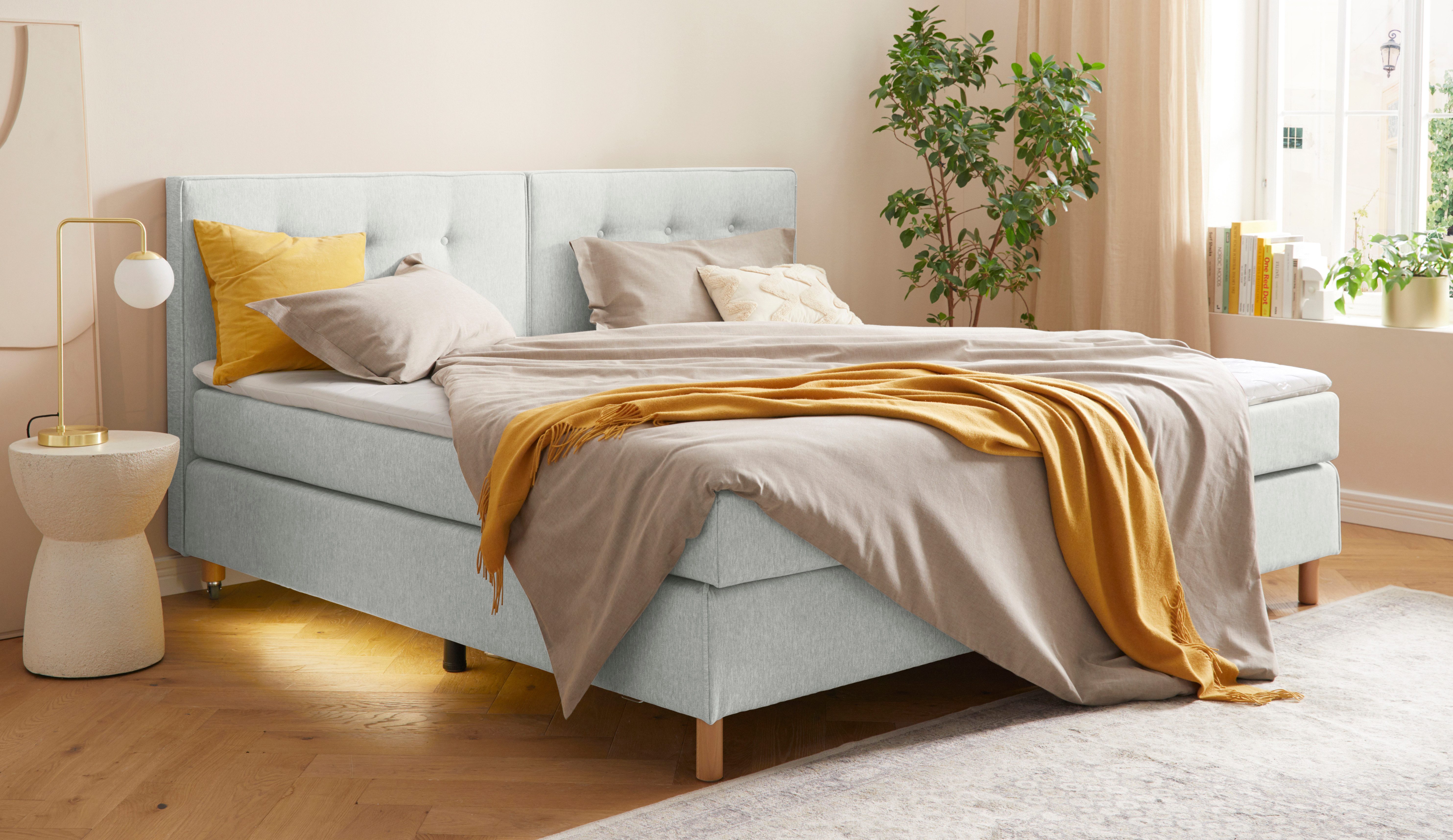 Home affaire Boxspring Heimatblick 100x200cm naar wens uitbreidbaar naar dubbel- en familiebest