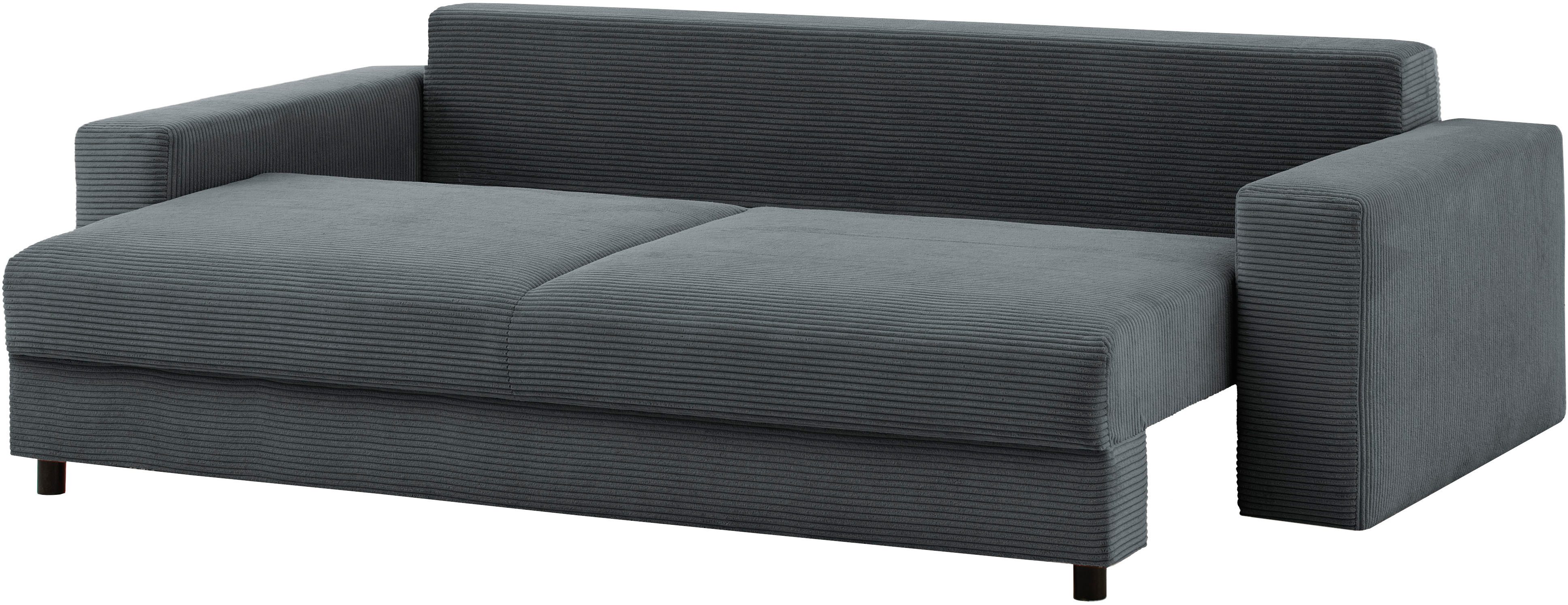 LeGer Home by Lena Gercke Slaapbank Imoga, kussen met slaapfunctie, 3-zits bank, bank met bedlade in moderne kleuren en stoffen, bedfunctie, ligoppervlak: 200x150 cm