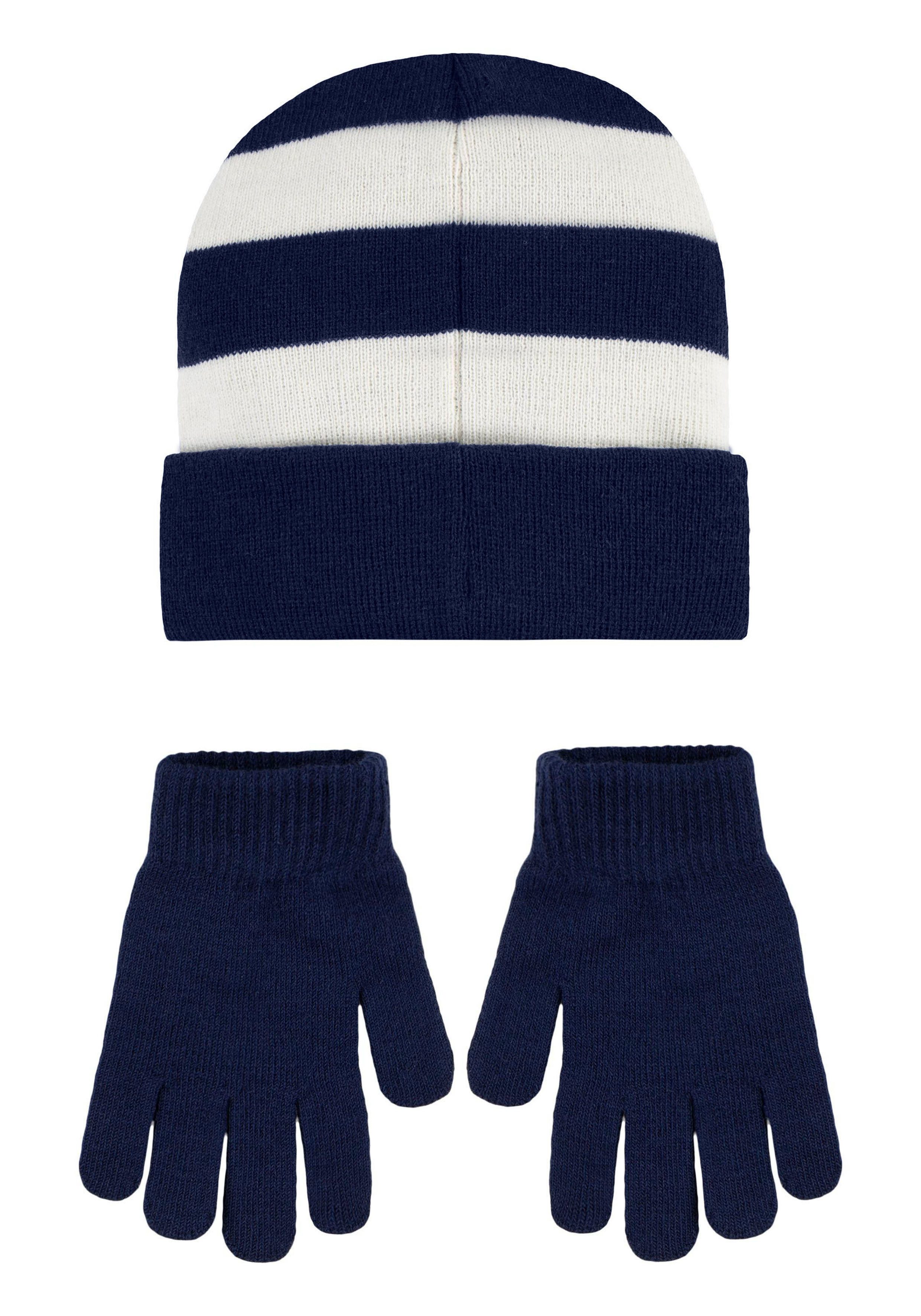 Nike Sportswear Muts & sjaal CHUNKY STRIPE APEX BEANIE SET: Muts en handschoenen (set, 2-delig, Set met beanie en 1 paar handschoenen)