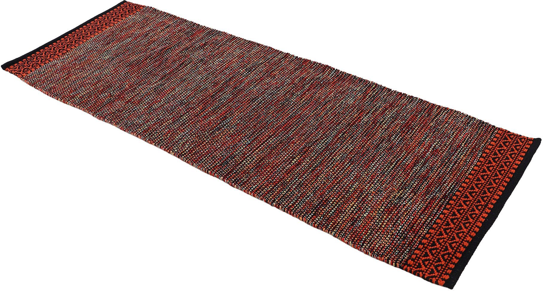 carpetfine Loper Kelim Mia Katoenen tweezijdig te gebruiken kleed