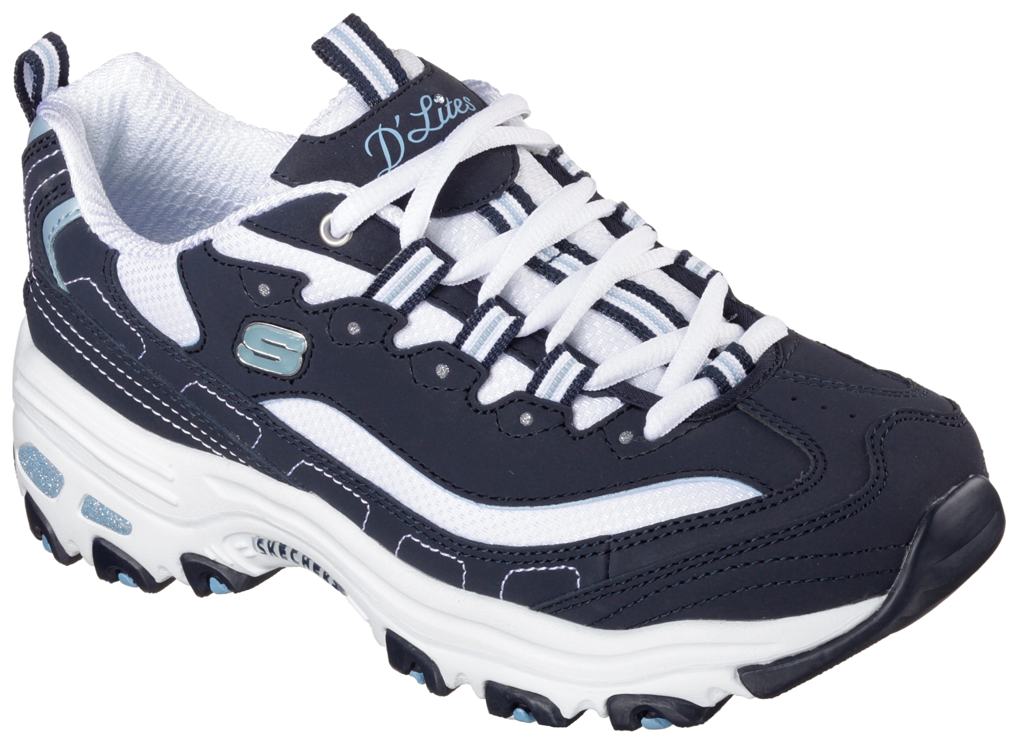 NU 21% KORTING: Skechers Sneakers D´Lites Biggest Fan in een trendy chunky-stijl