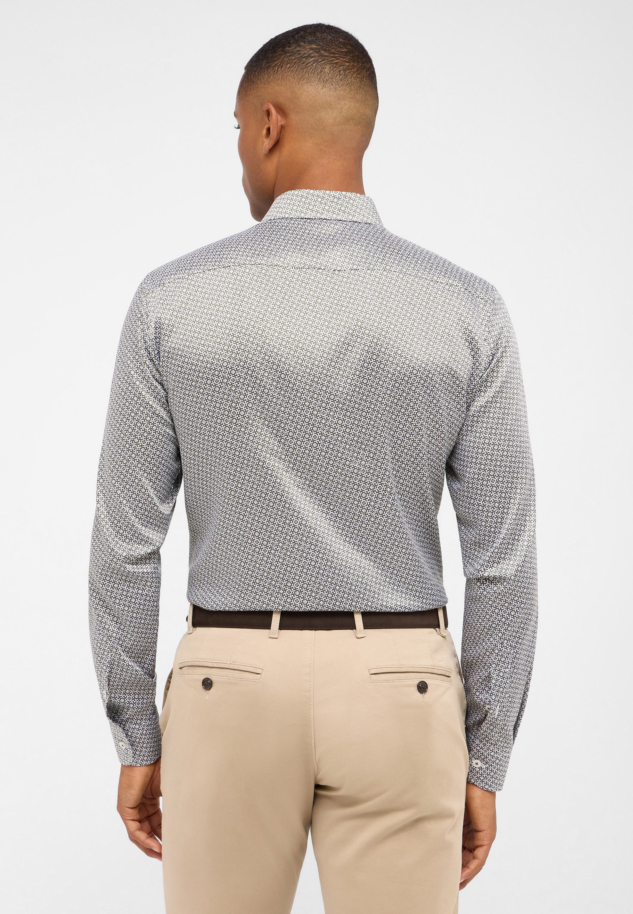 Eterna Overhemd met lange mouwen Slim fit EASY IRON (gemakkelijk te strijken)