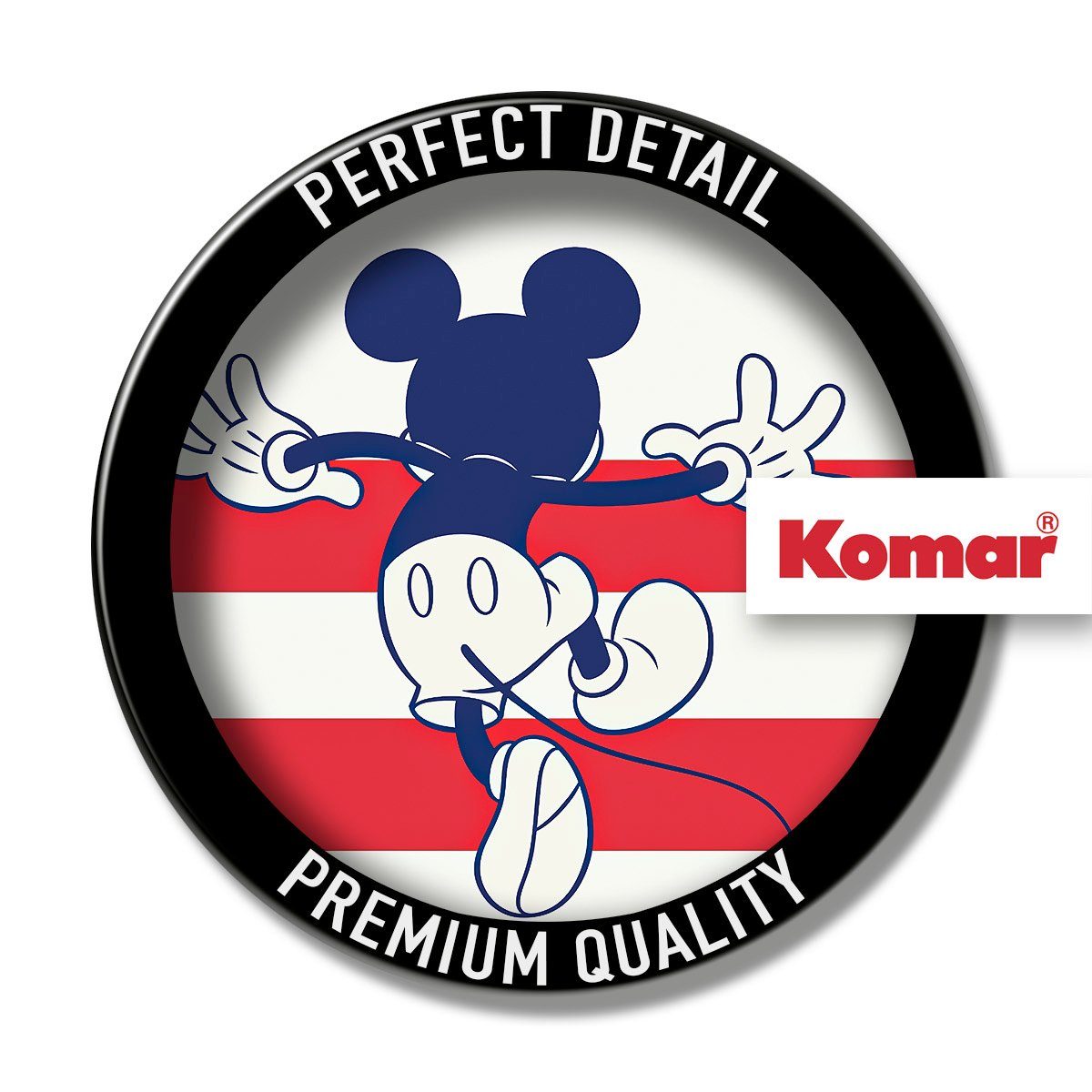 Komar Artprint op linnen Mickey Good Morning - Afmeting 40 x 40 cm (1 stuk)