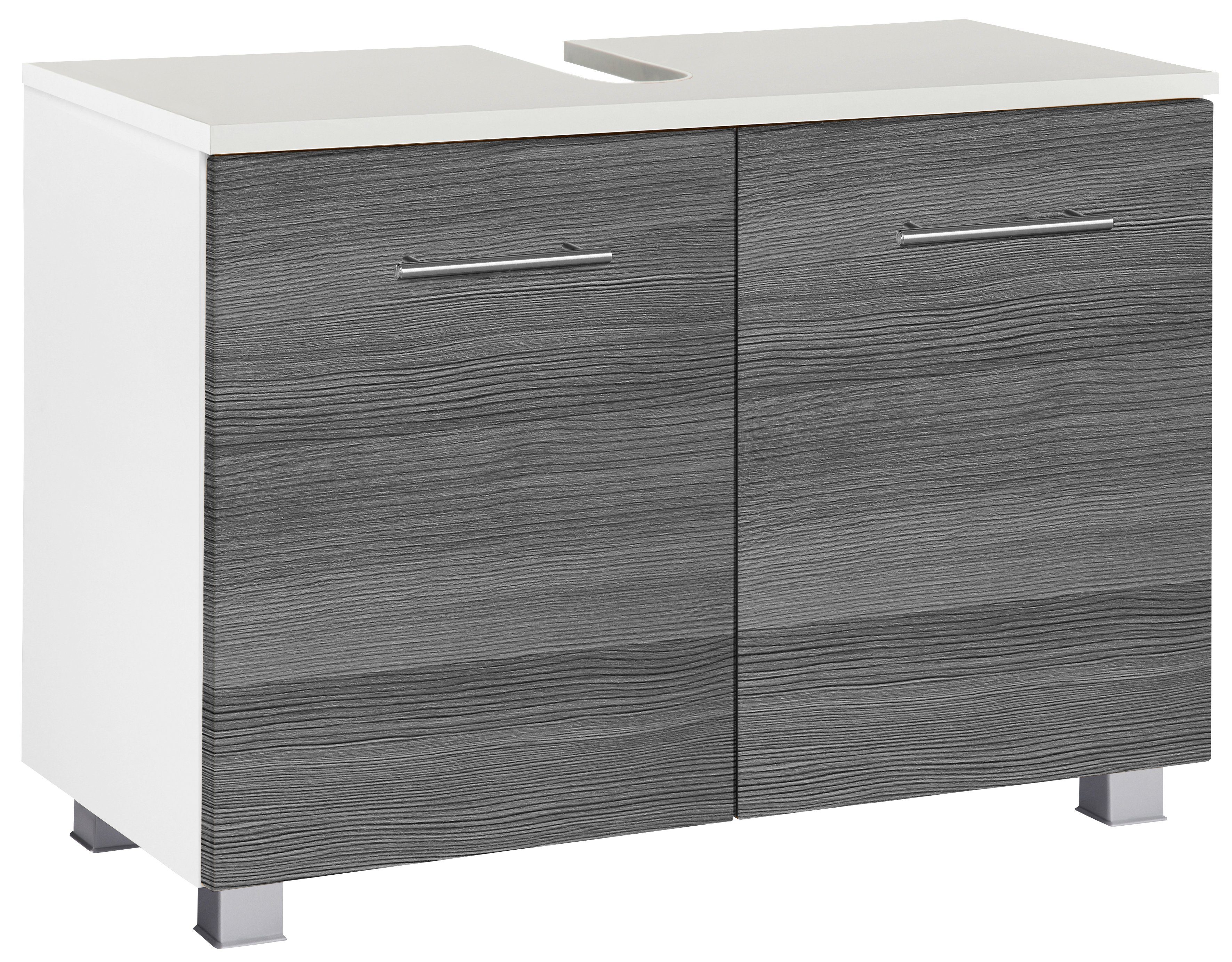 welltime Wastafelonderkast Trento, in verschillende designs en kleuren Badkamermeubel onderkast breedte 80 cm, met veel bergruimte, badkamerkast wastafelonderkast