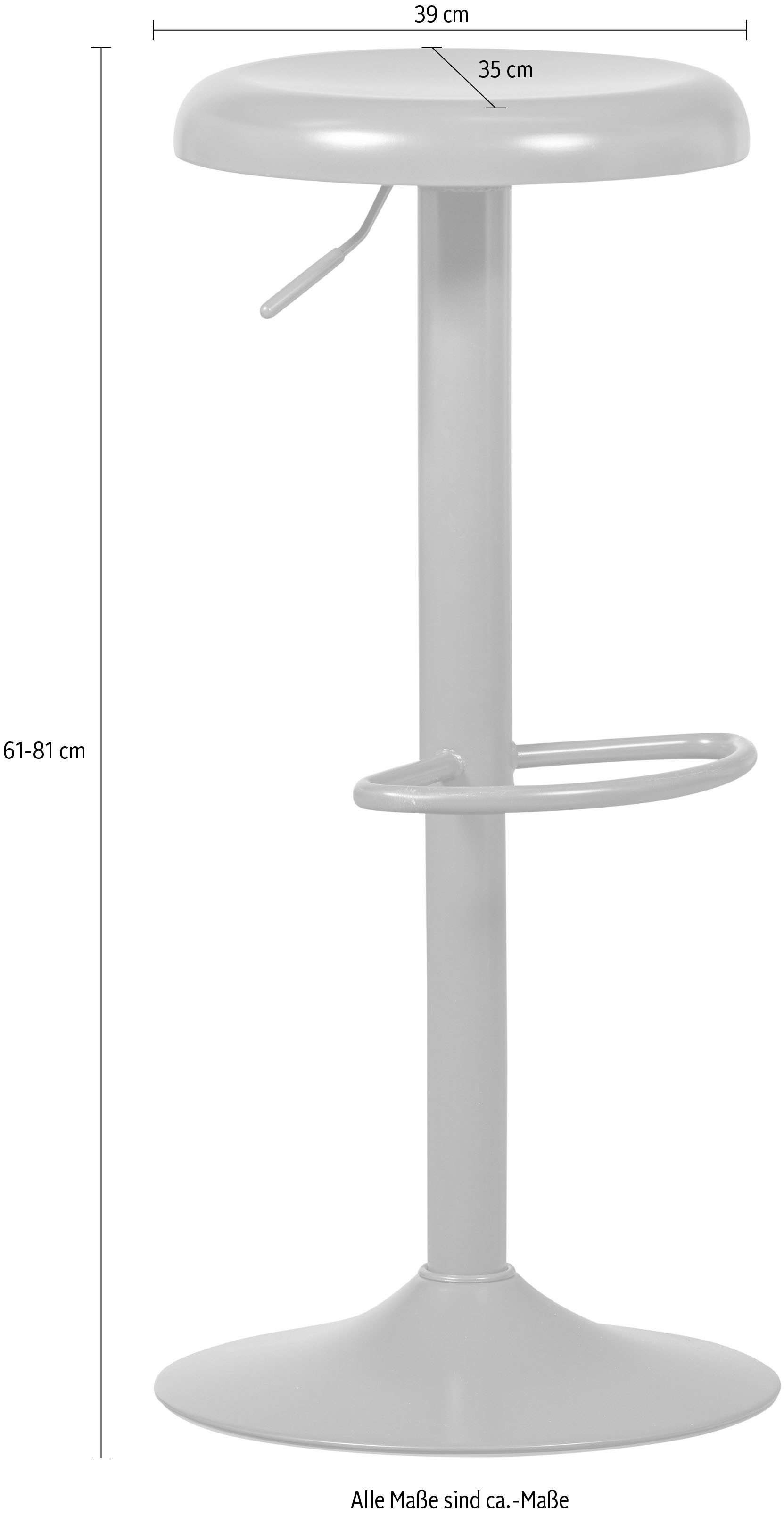 WOOOD Barkruk Isaac In hoogte verstelbaar, breedte 39 cm