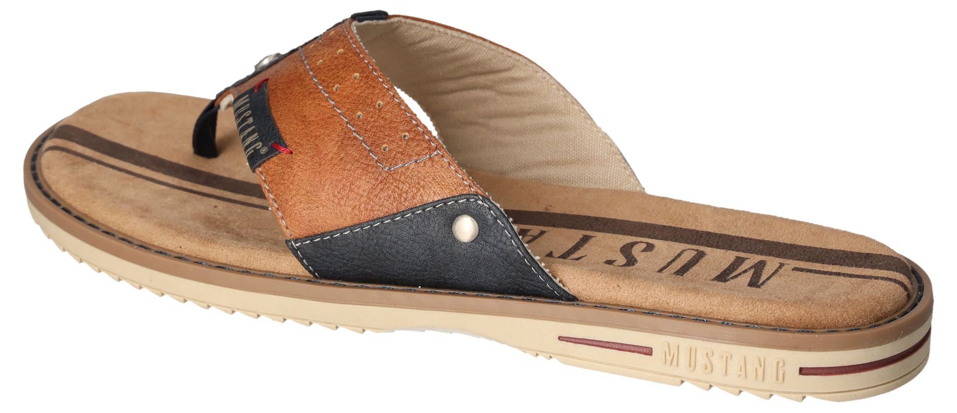 Mustang Shoes Teenslippers , zomerschoen, slippers, poolslides, badschoen, stijlvolle kleurcombinatie
