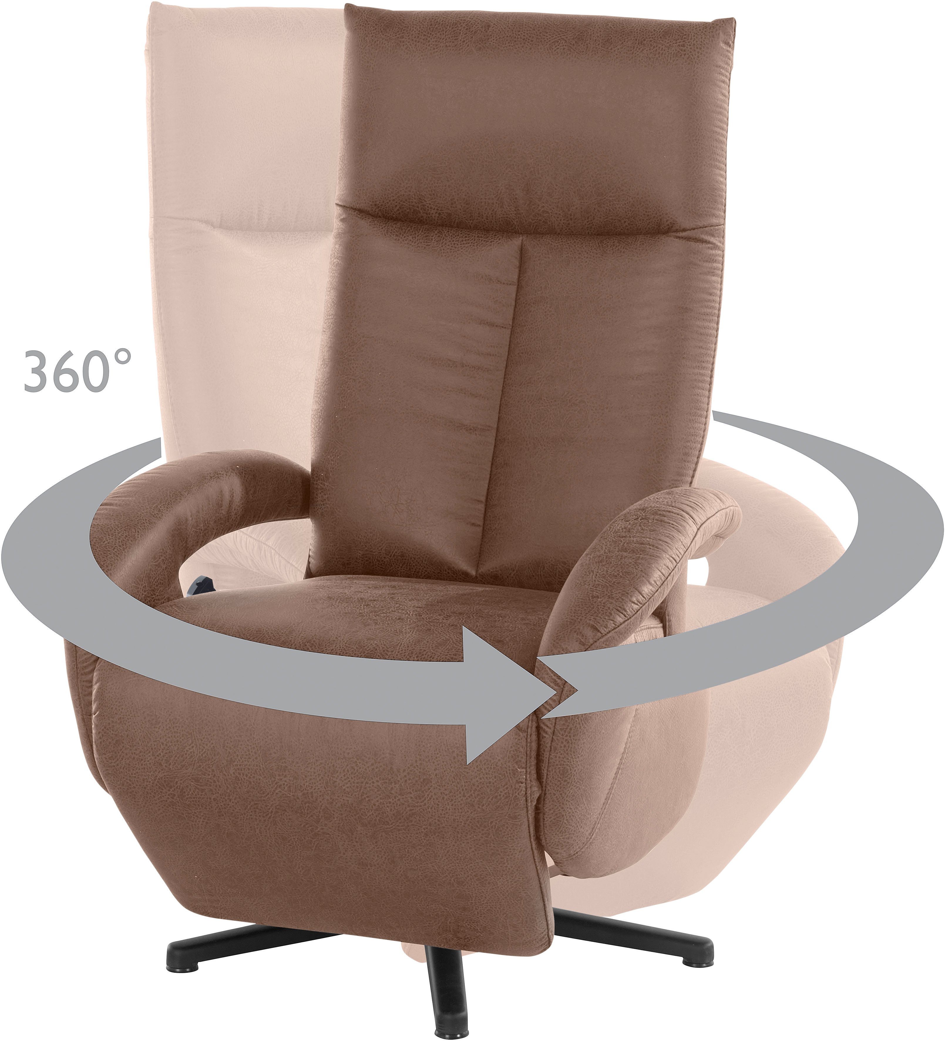 sit&more Relaxfauteuil Tycoon naar keuze handmatig, met twee motoren of met accu of met 2 motoren