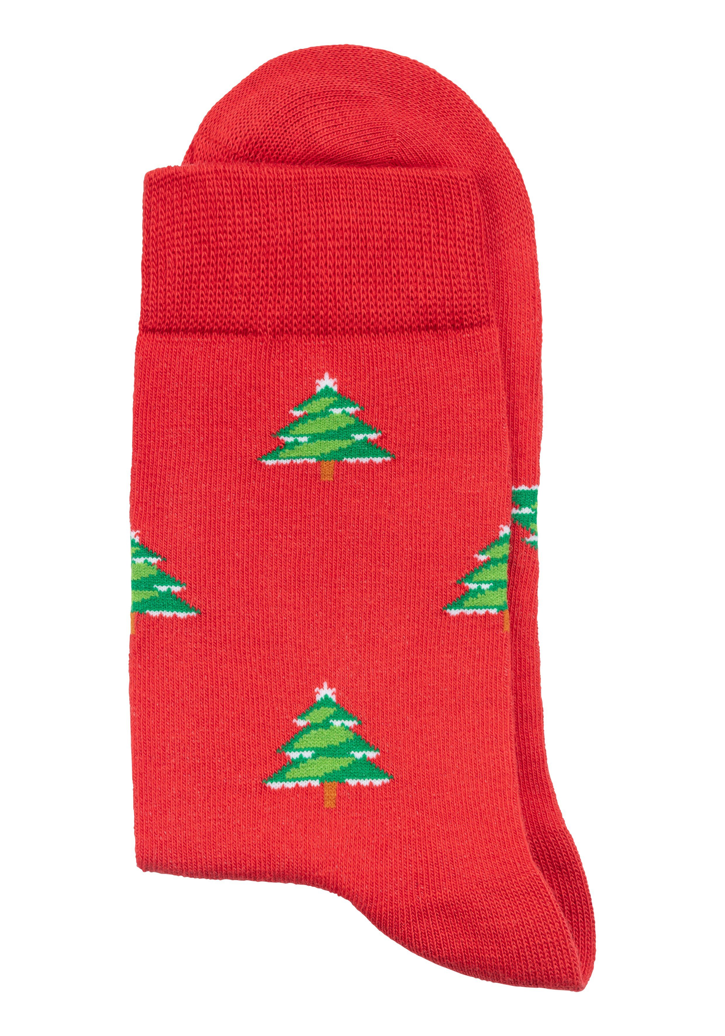John Devin Sokken met verschillende kerstmotieven (set, 3 paar)