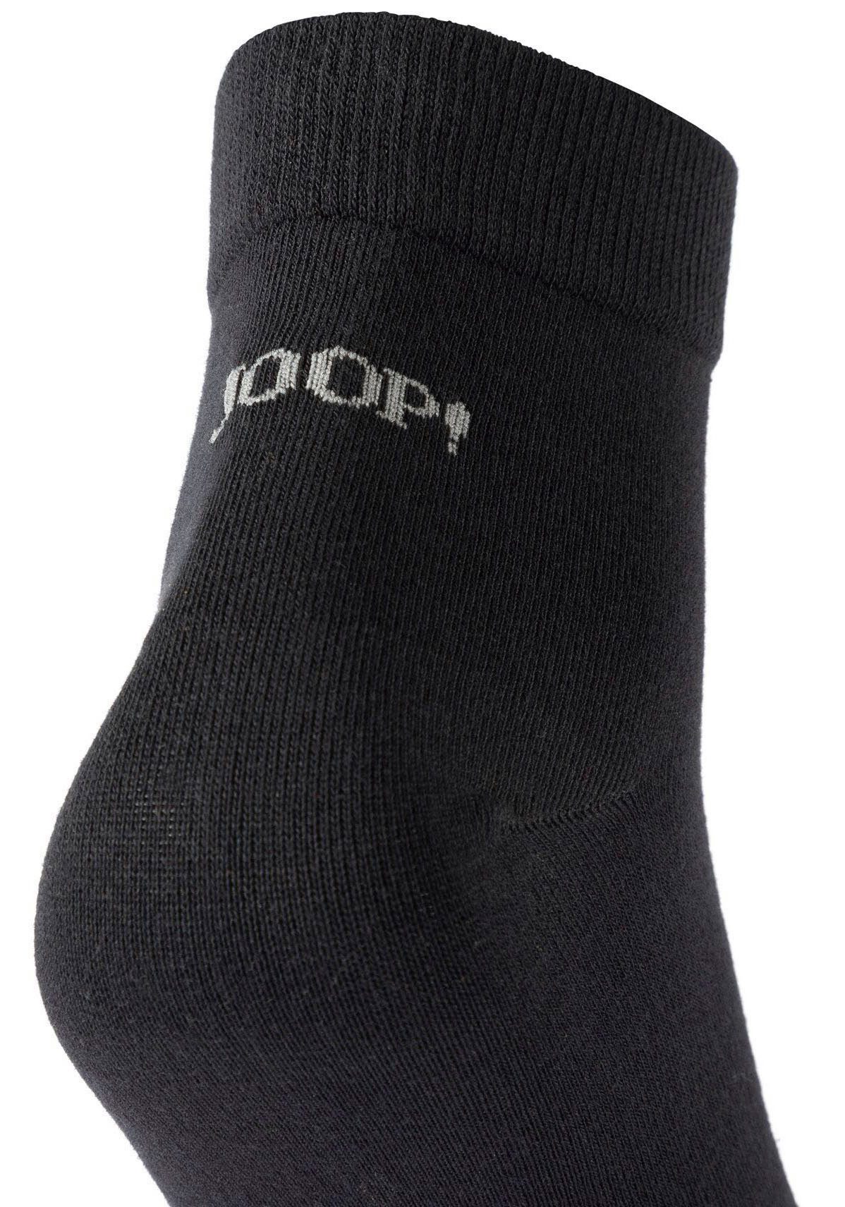 JOOP! Korte sokken Premium Essentials met logo-opschrift bij de hiel (4 paar)