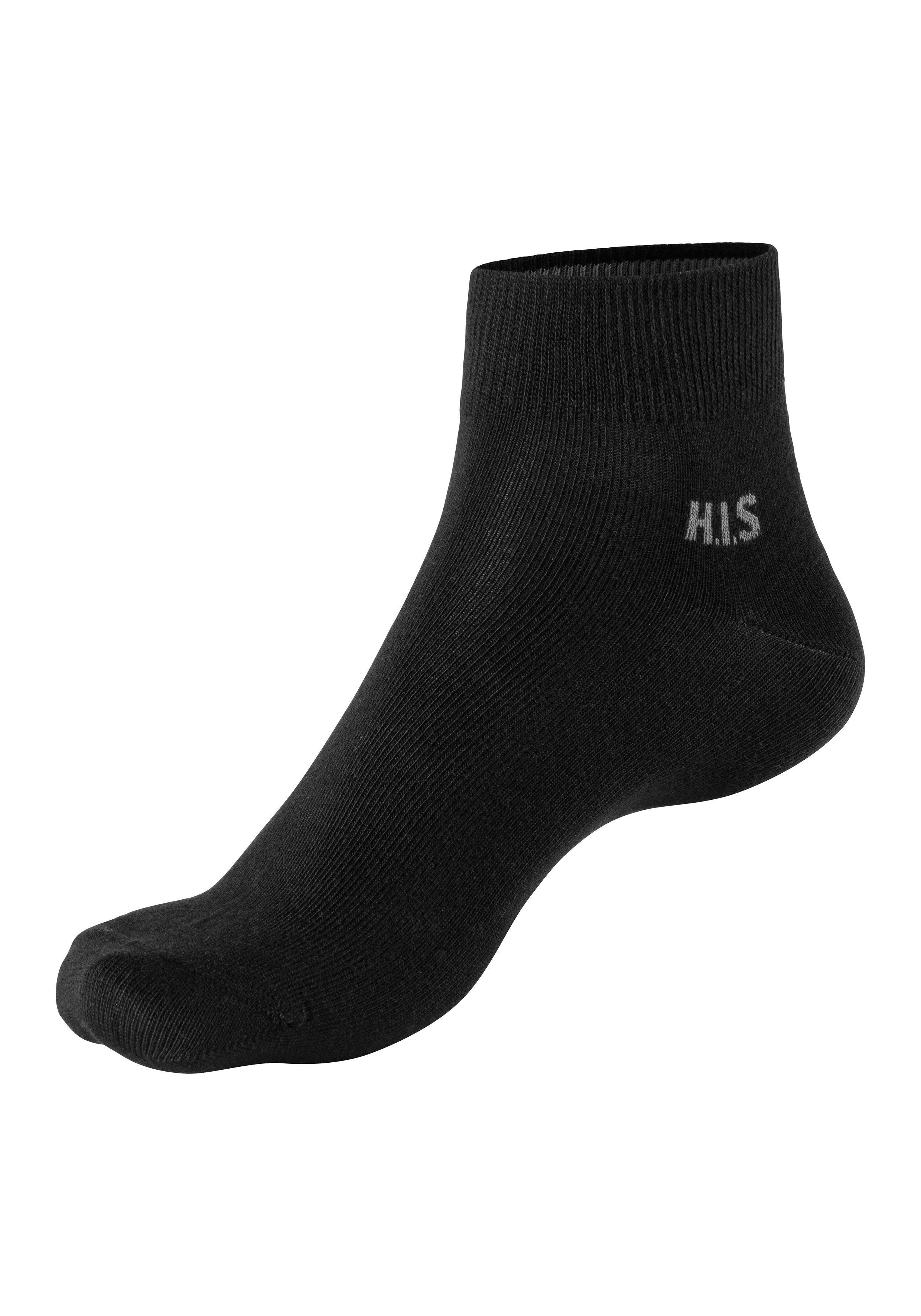 H.I.S Korte sokken met gekleurde binnenkant van de band (set, 10 paar)