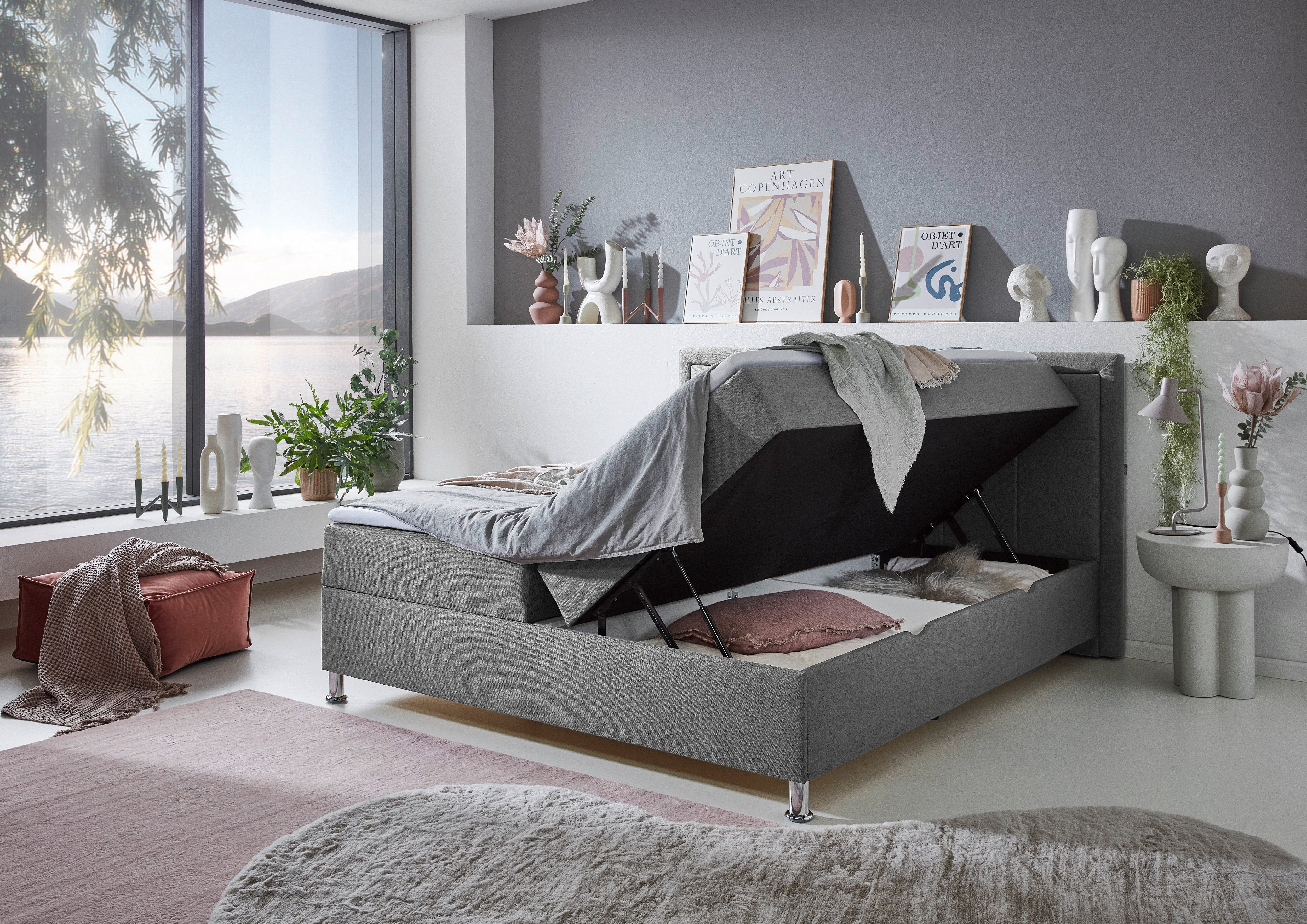 INOSIGN Boxspring Fergus met bedkist, incl. topmatras