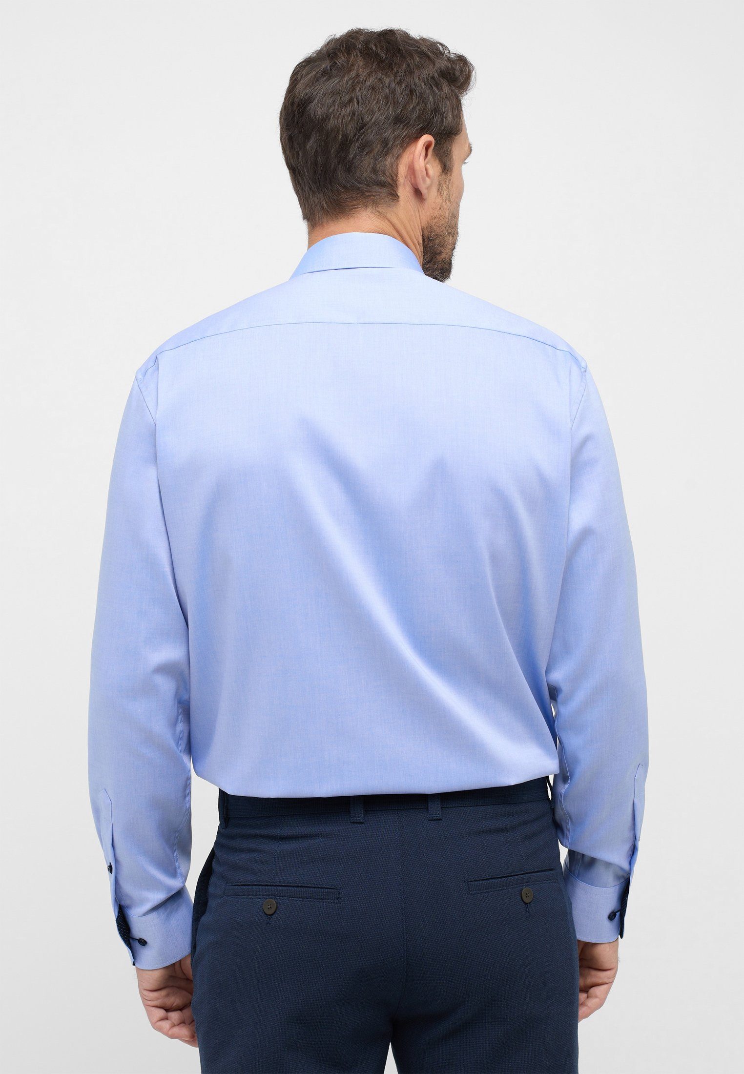 Eterna Overhemd met lange mouwen Comfort fit NON IRON (strijkvrij)