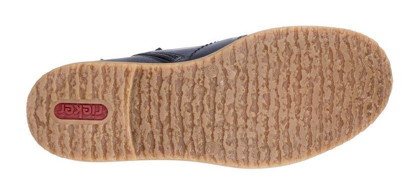 Rieker Veterlaarsjes met honingkleurige loopzool