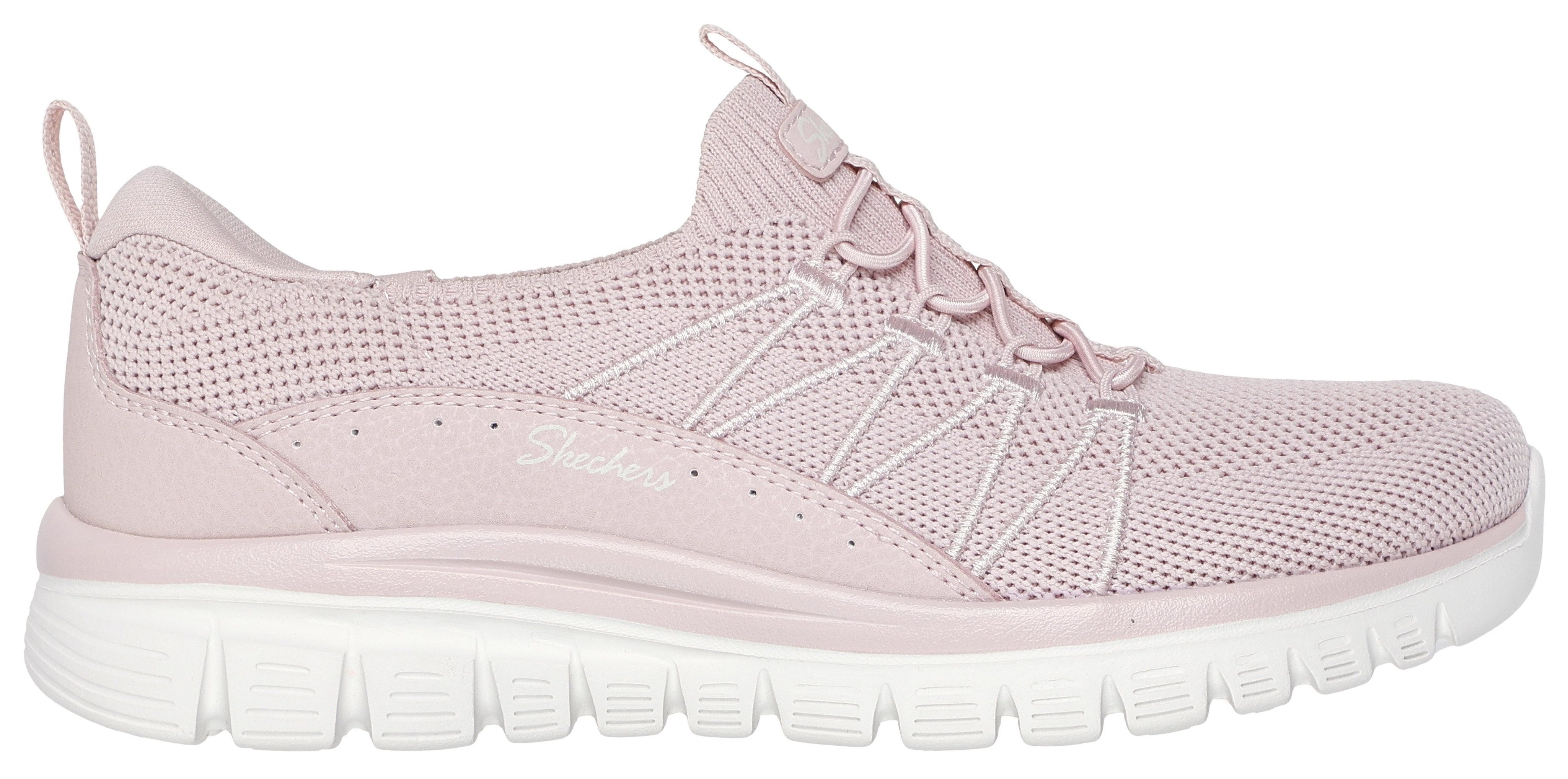 Skechers Slip-on sneakers GRACEFUL-PICTURE PERFECT , vrijetijdsschoen, slipper in vegan uitvoering