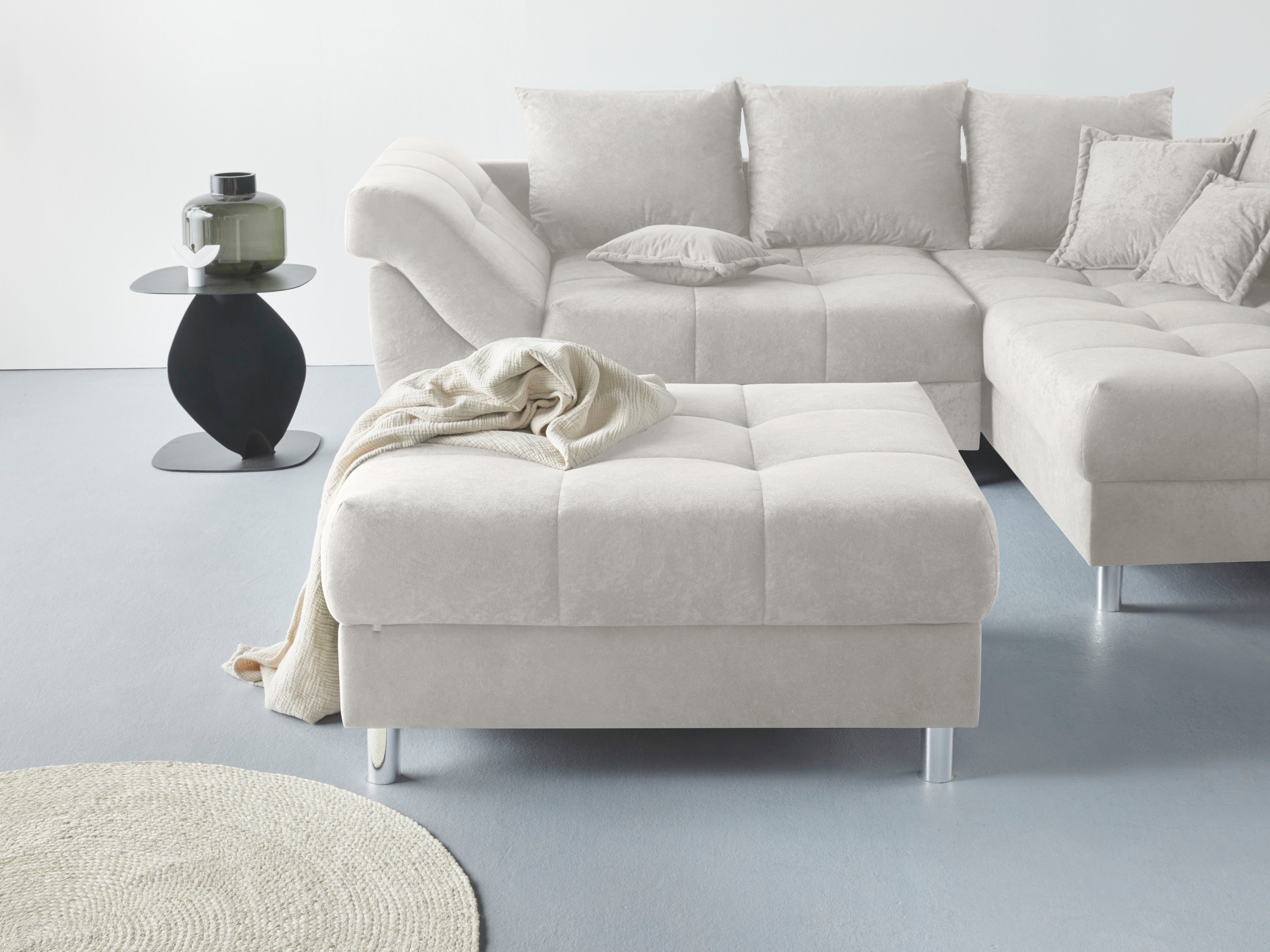 COLLECTION AB Hocker Joseli met comfortabele binnenvering