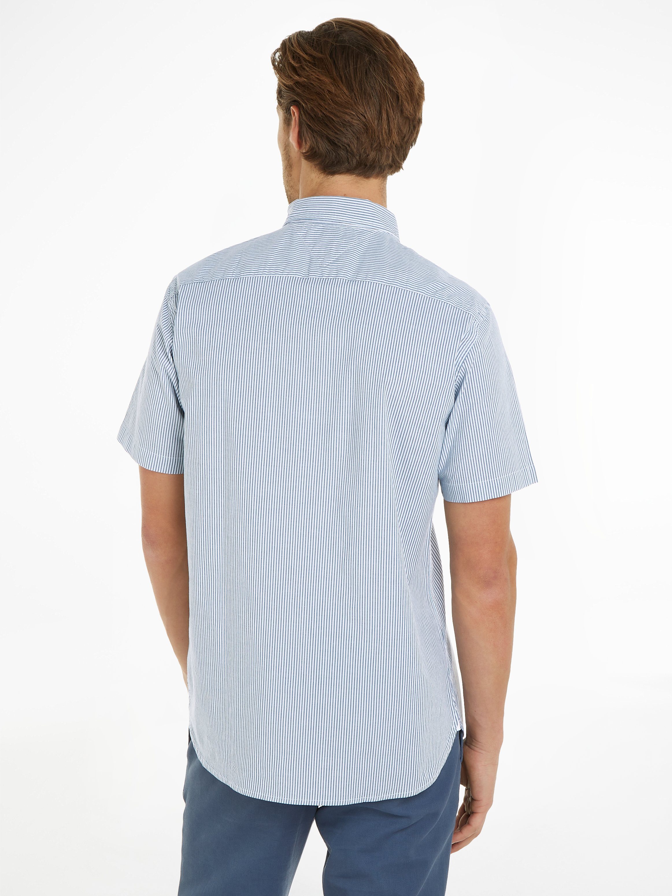 Tommy Hilfiger Overhemd met korte mouwen FLEX MULTI STRIPE RF SHIRT