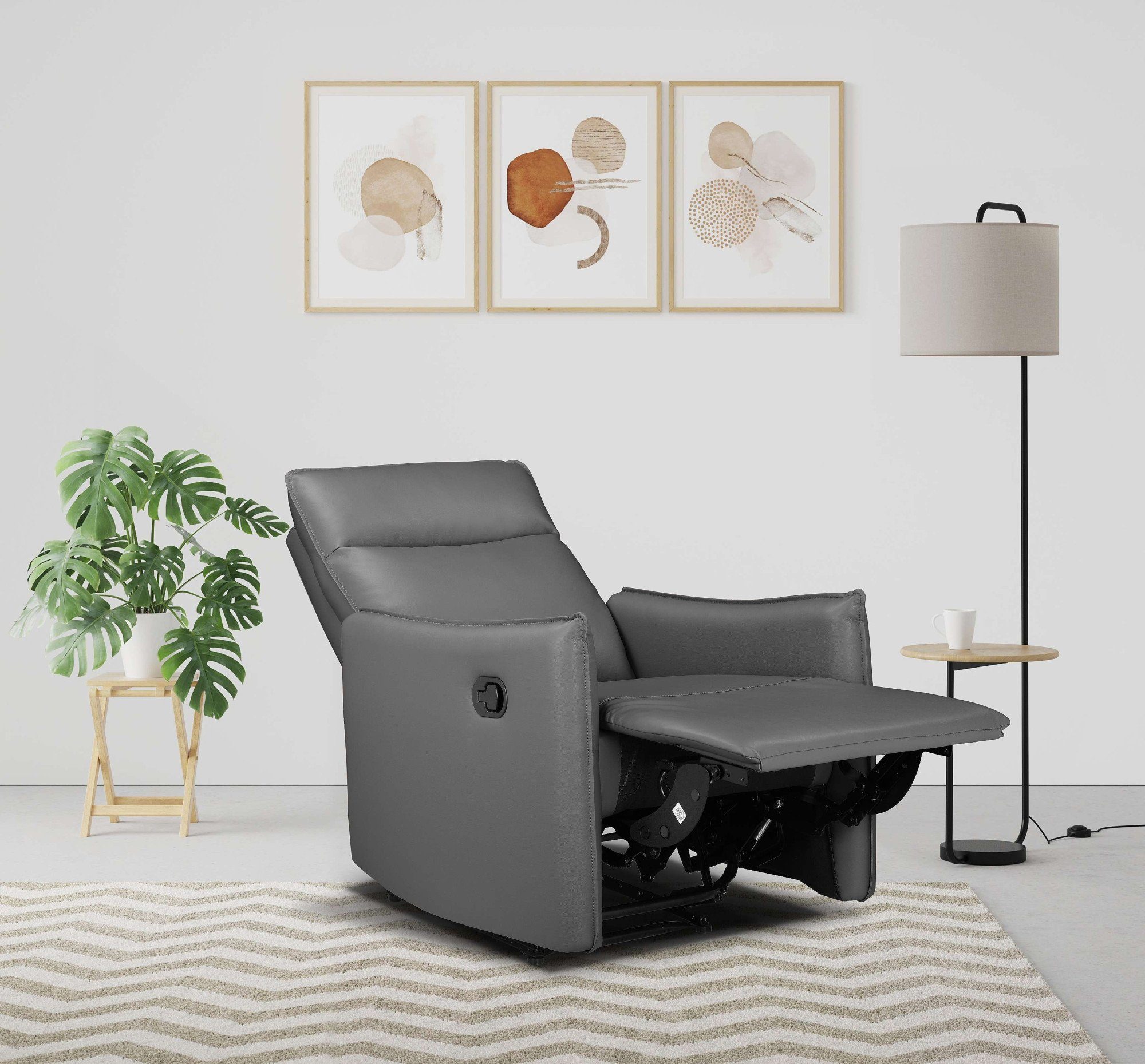 Dorel Home Relaxfauteuil Lugo, tv-fauteuil, woonkamerfauteuil met slaapfunctie