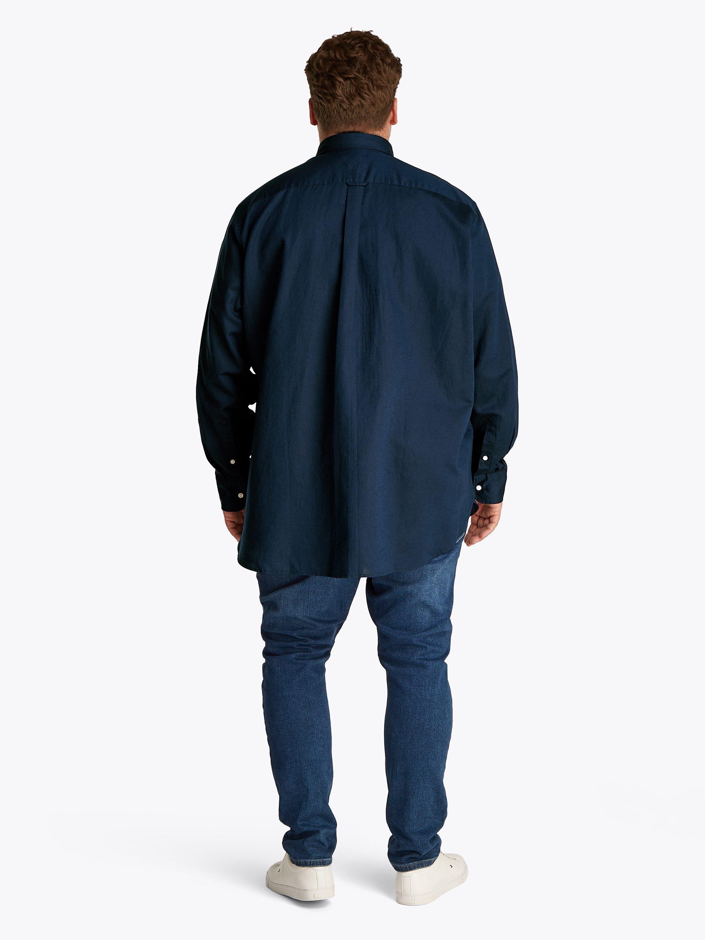 Tommy Hilfiger Overhemd met lange mouwen BT-LINEN BLEND SOLID