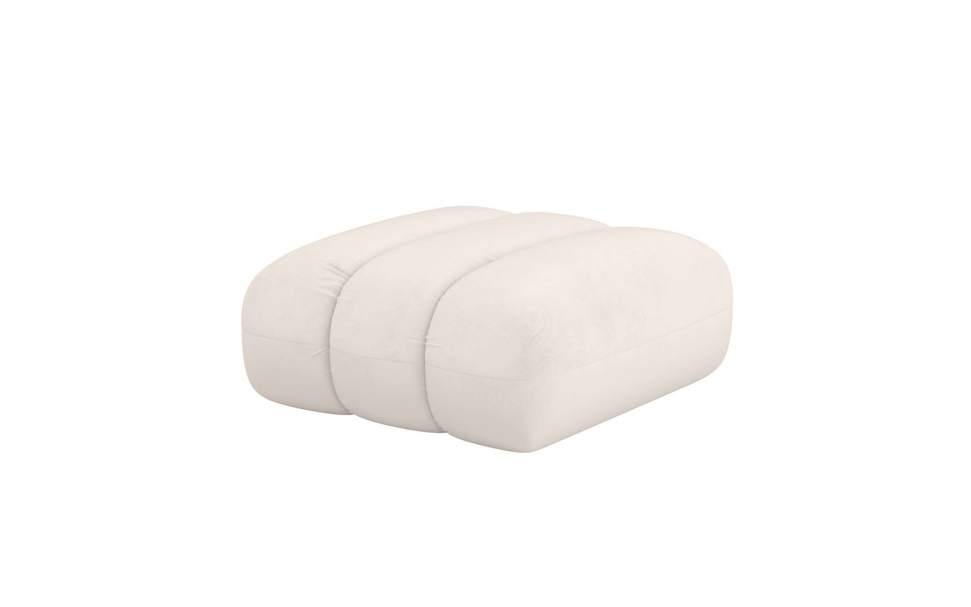 LeGer Home by Lena Gercke Hocker Priya zitpoef, moderne stiksels, ook in bouclé gezellig en modern, afmetingen b/d/h: 90/106/46 cm