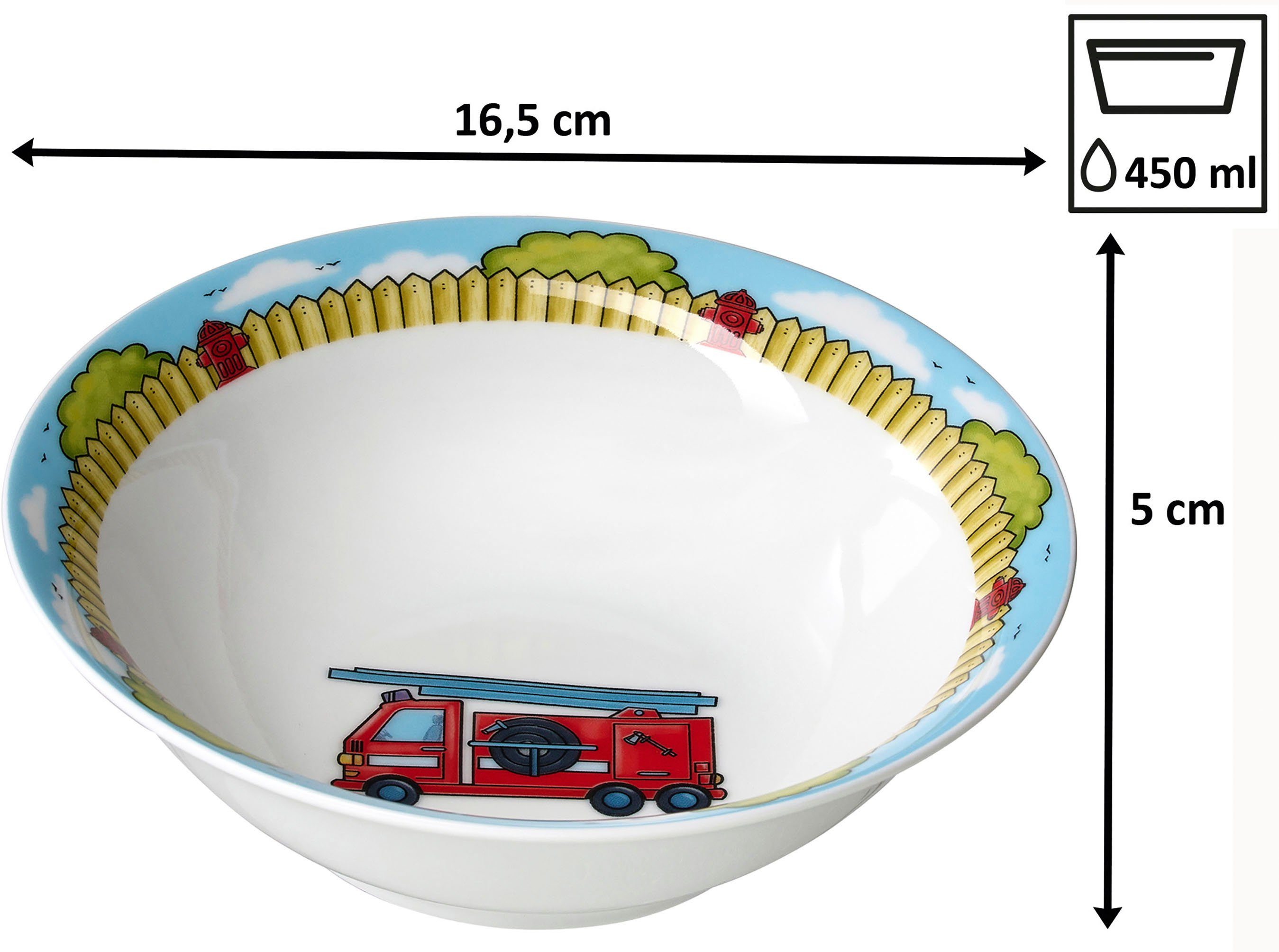 Ritzenhoff & Breker Kinderservies-set Brandweerman Bernie (set, 3-delig)