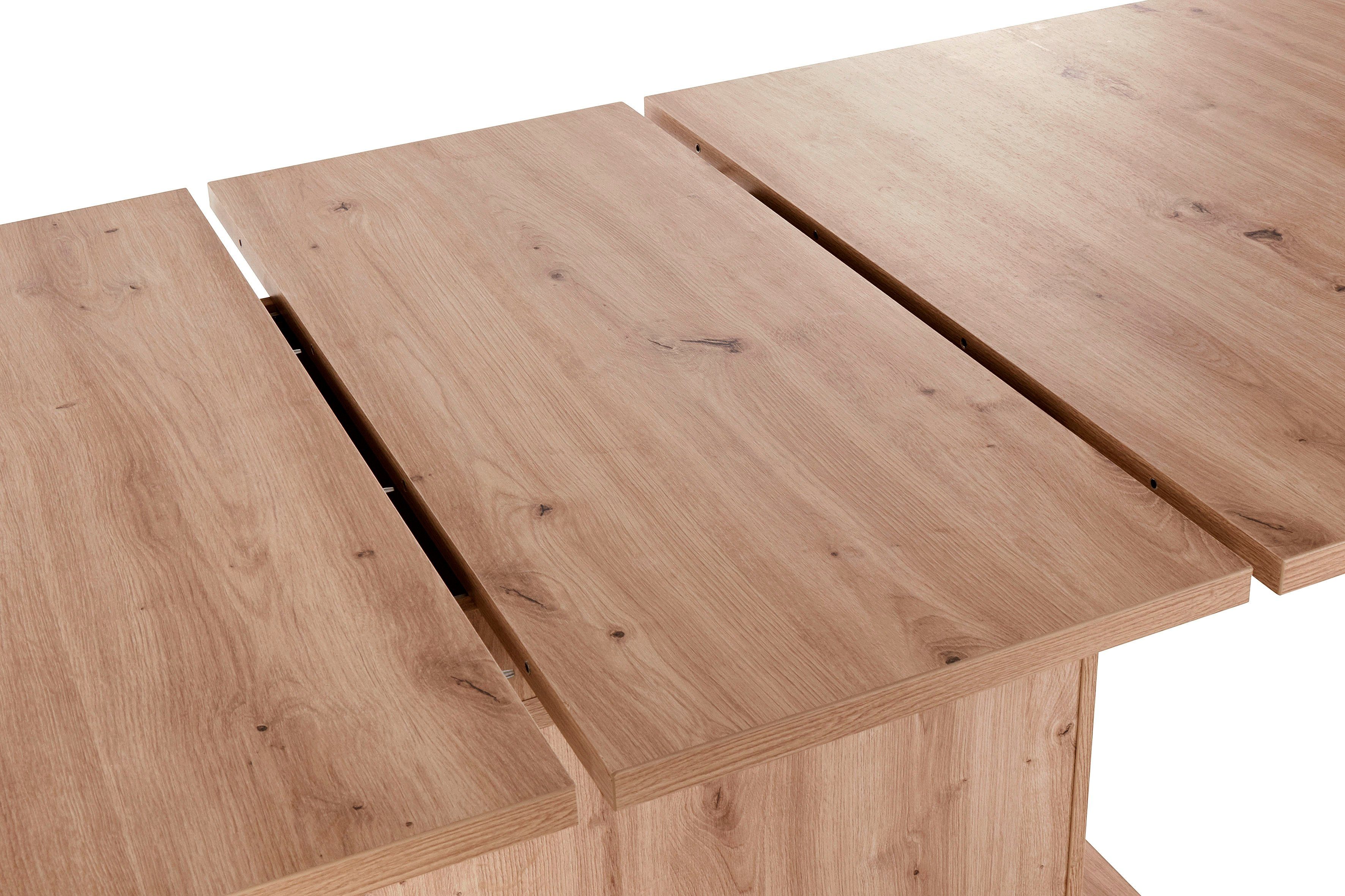 Home affaire Eettafel SABRINA Breedte 160 cm, uittrekfunctie