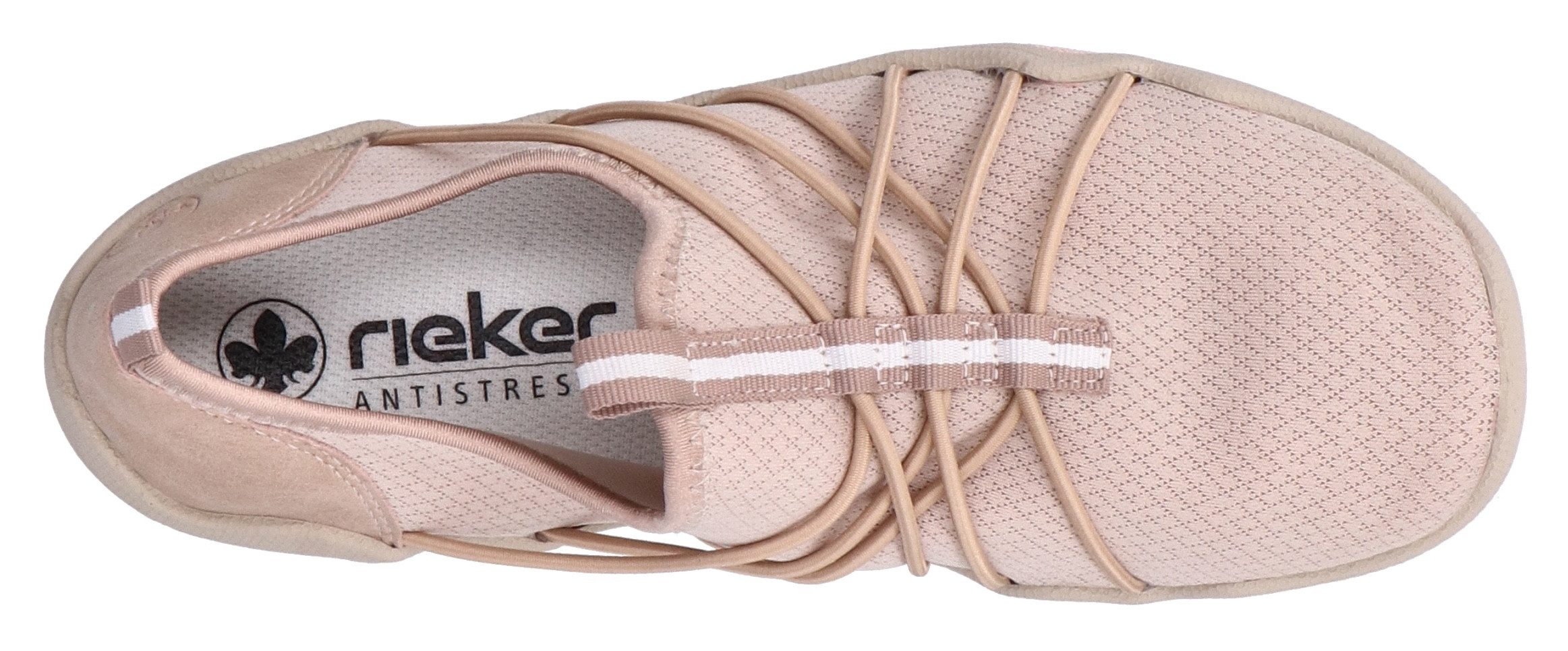 Rieker Slip-on sneakers , blote voeten schoen, instapschoen, slipper in vegan verwerking
