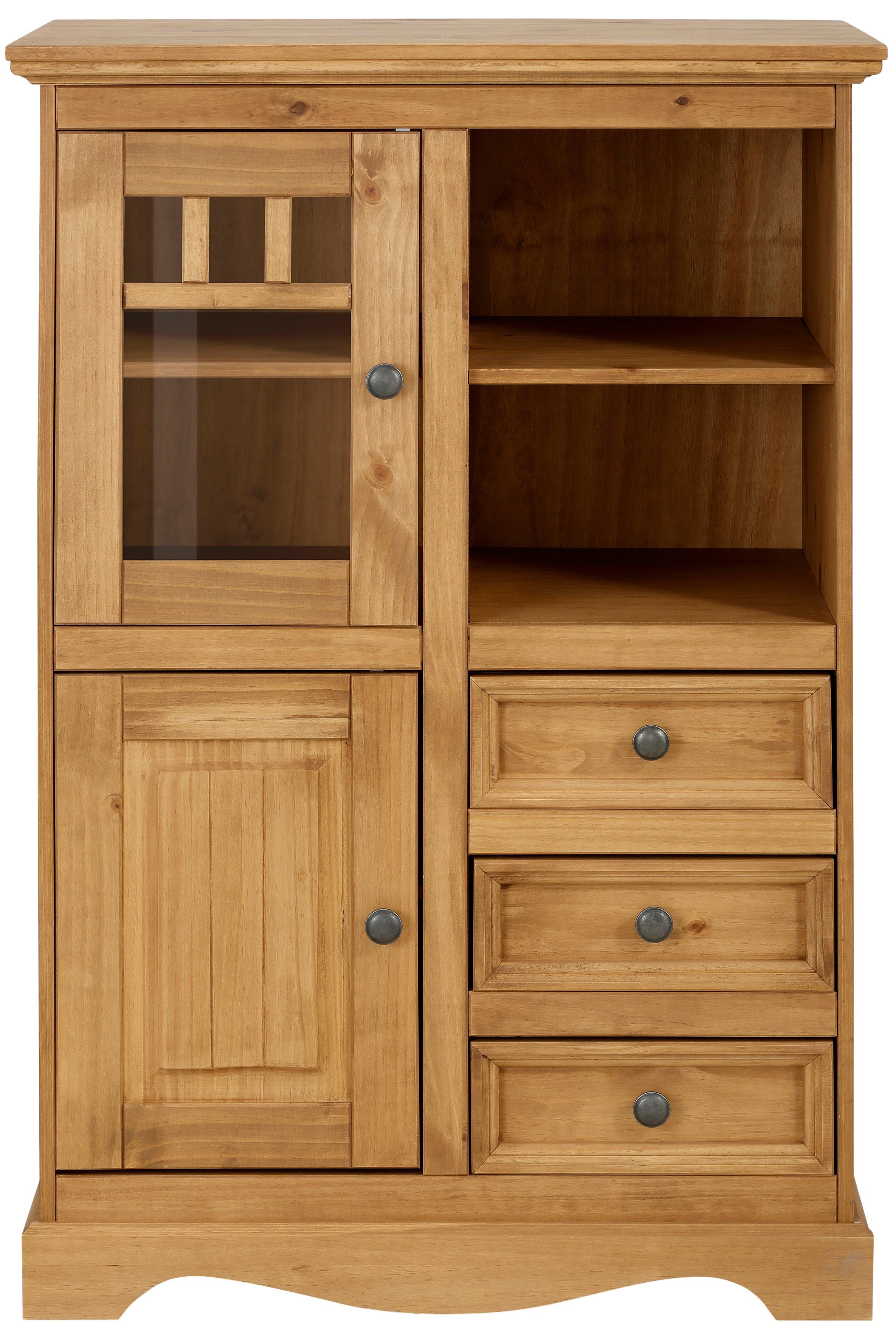 Home affaire Highboard MELISSA Vitrine, breedte 80 cm