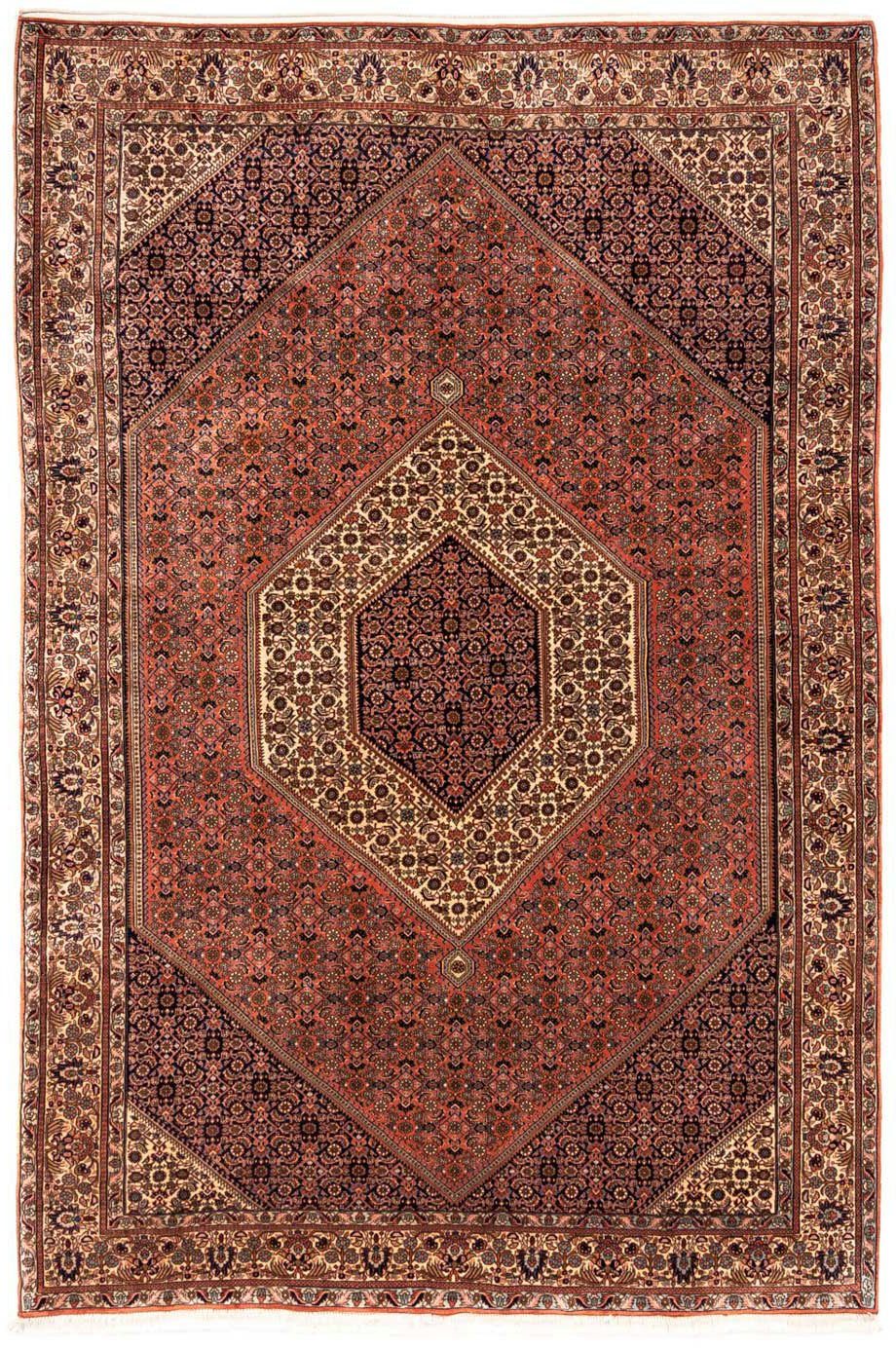 morgenland Wollen kleed Bidjar Takab medaillon Ruggine 291 x 202 cm Uniek exemplaar met certificaat