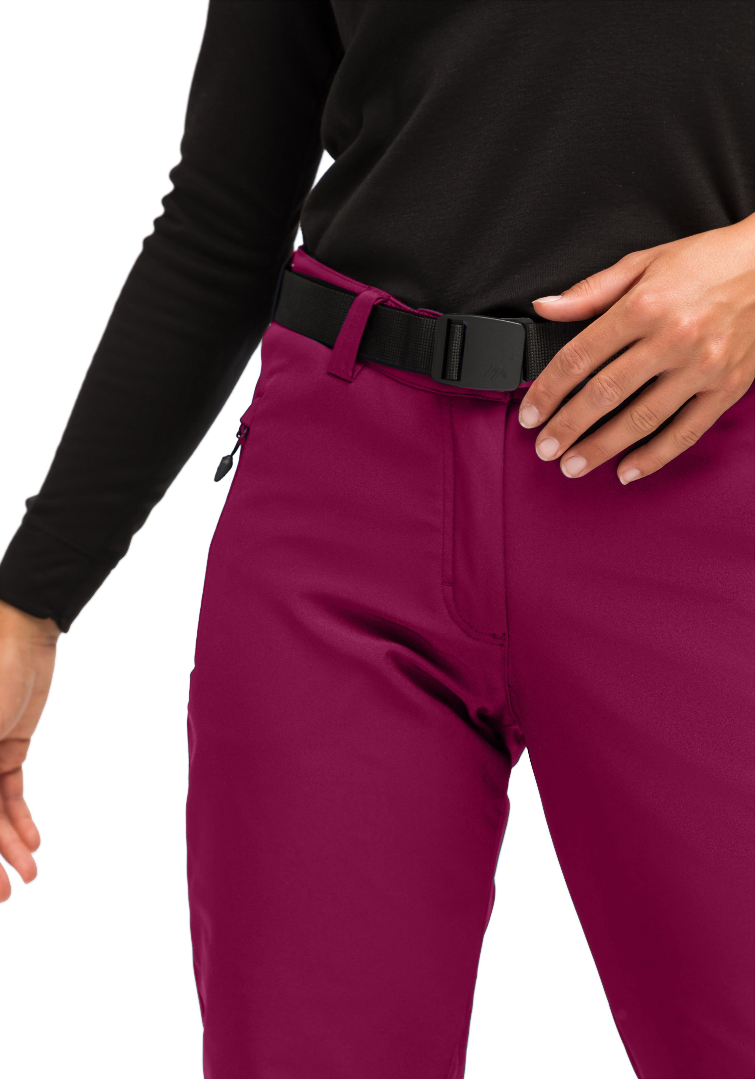 Maier Sports Functionele broek Tech Pants W Warme softshell-broek, elastisch en winddicht