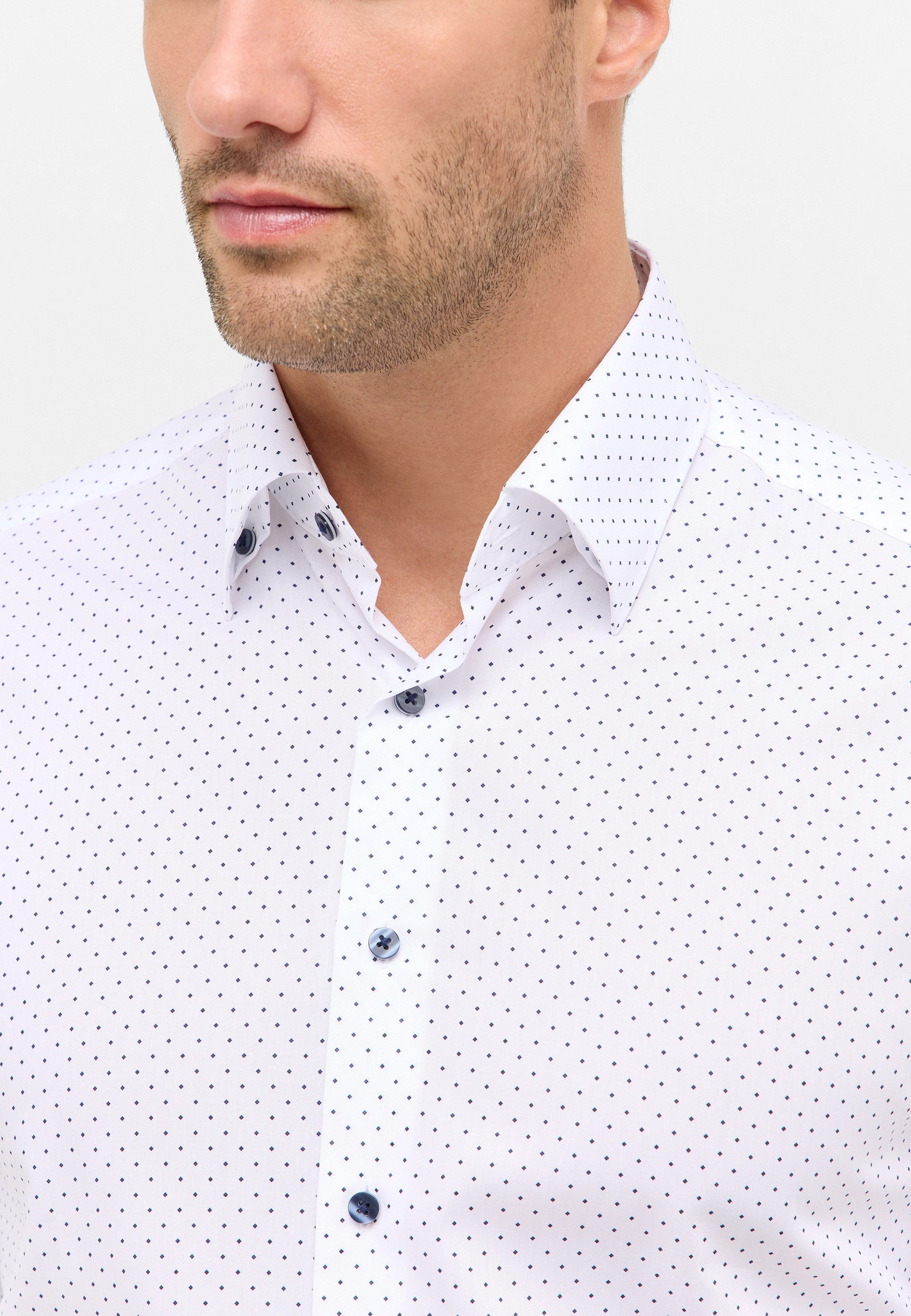 Eterna Overhemd met lange mouwen MODERN FIT NON IRON (strijkvrij)