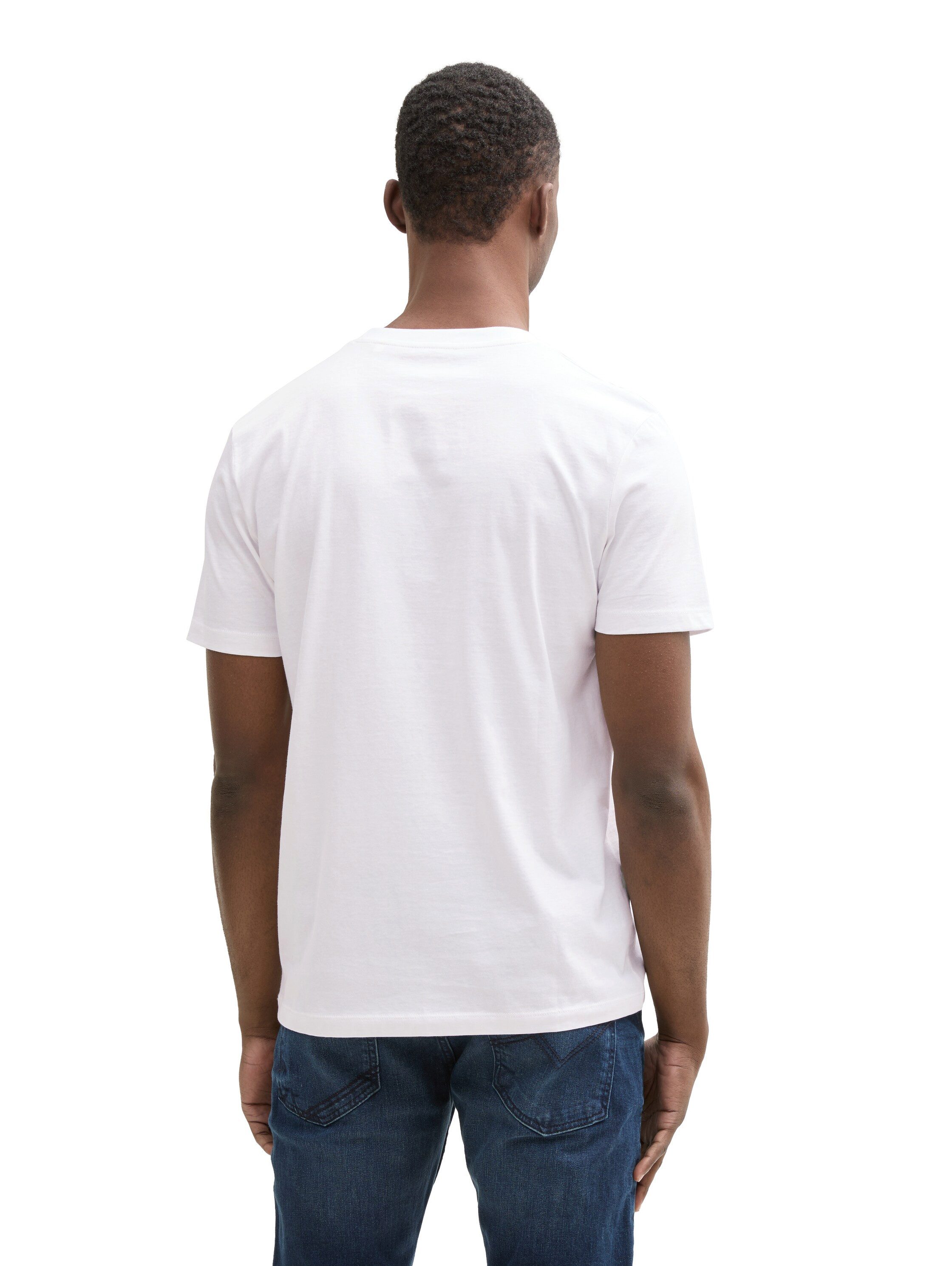 Tom Tailor Denim T-shirt met verschillende logoprints