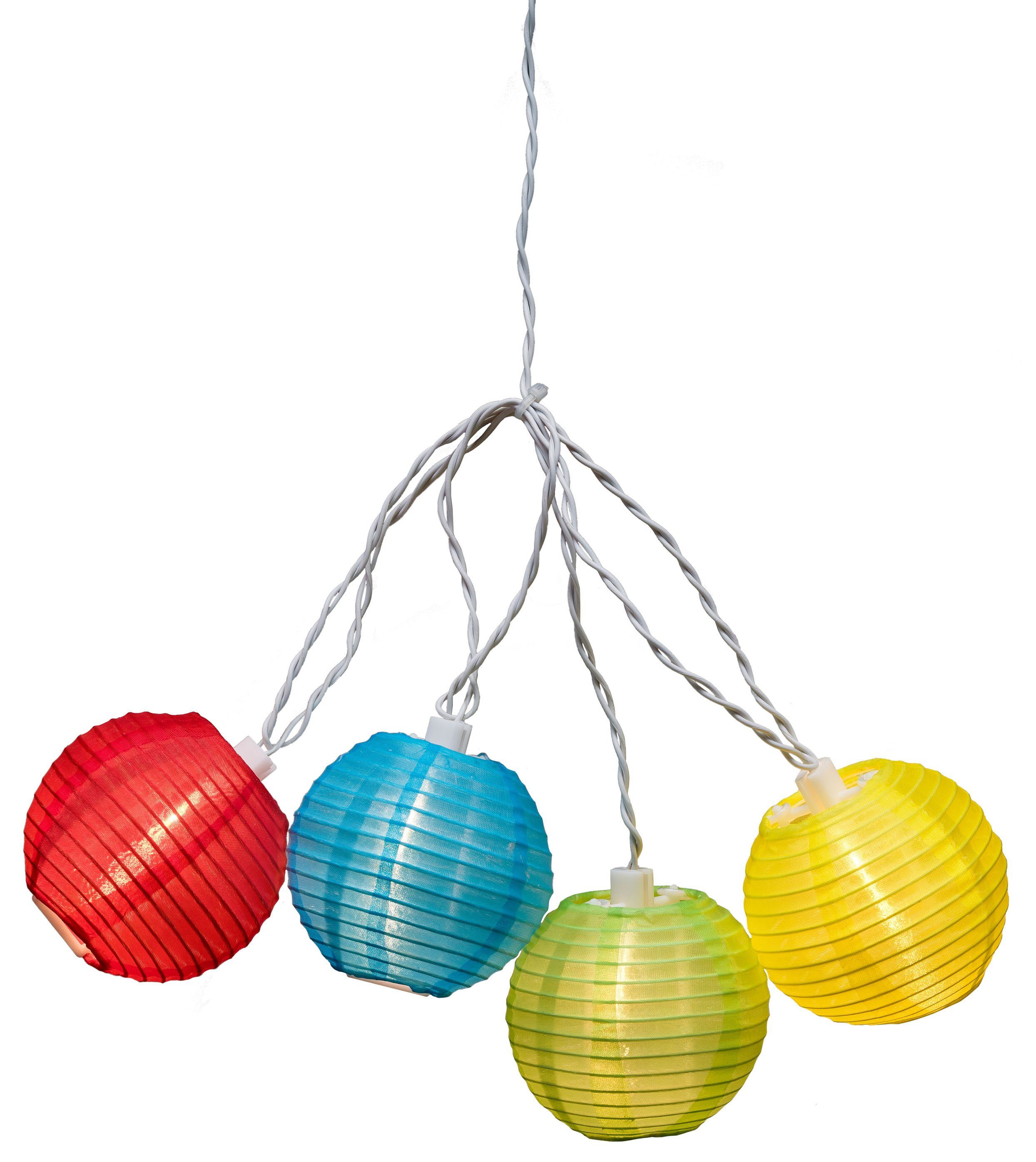 KONSTSMIDE Led-lichtsnoer Led deco-lampjes, pinkkleurige/blauwe/groene/gele plastic rijstballen, 20 dioden (1 stuk)