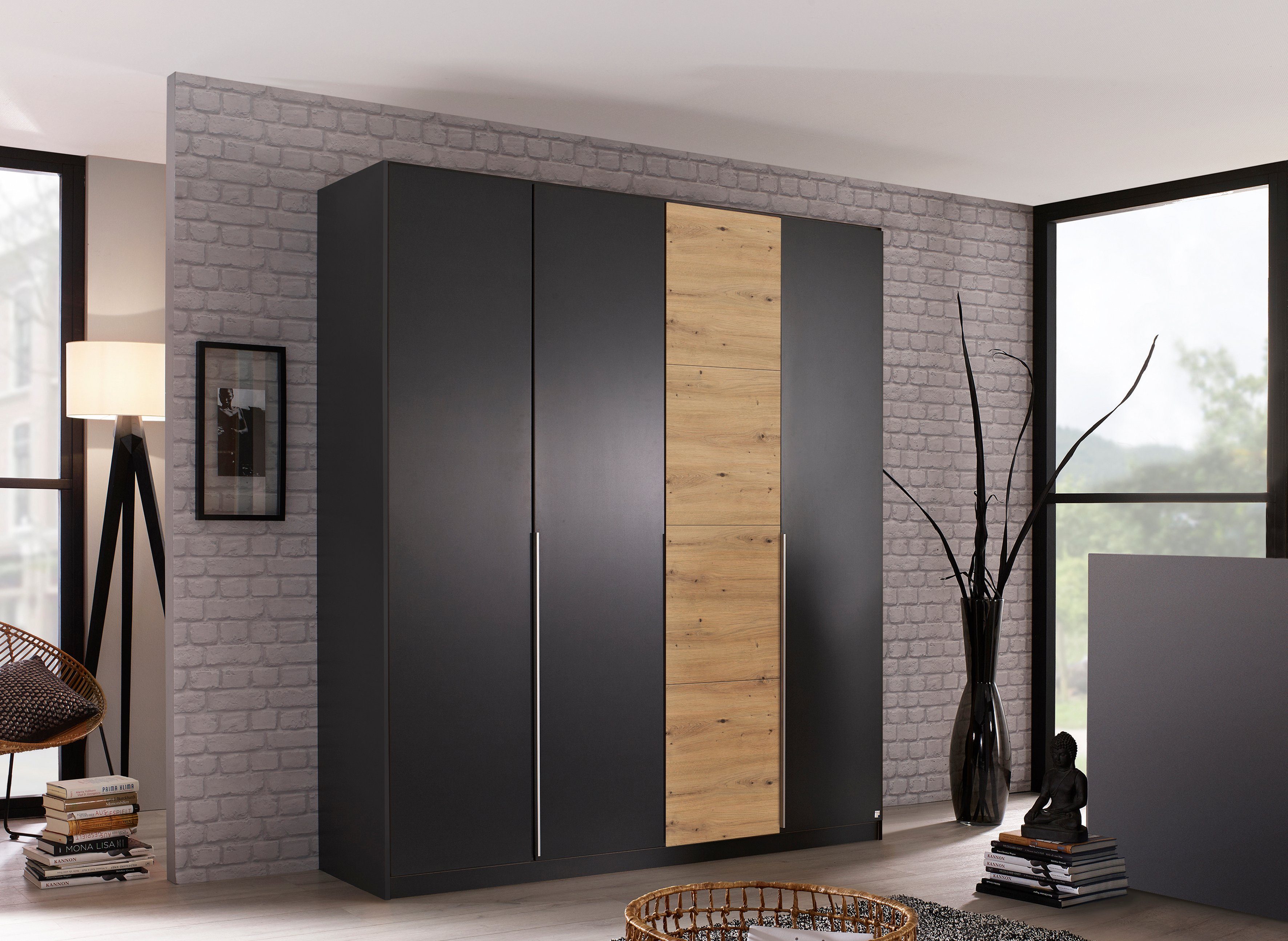 rauch Draaideurkast Bellezza inclusief lade-inzet, wasindeling en verdere accessoires