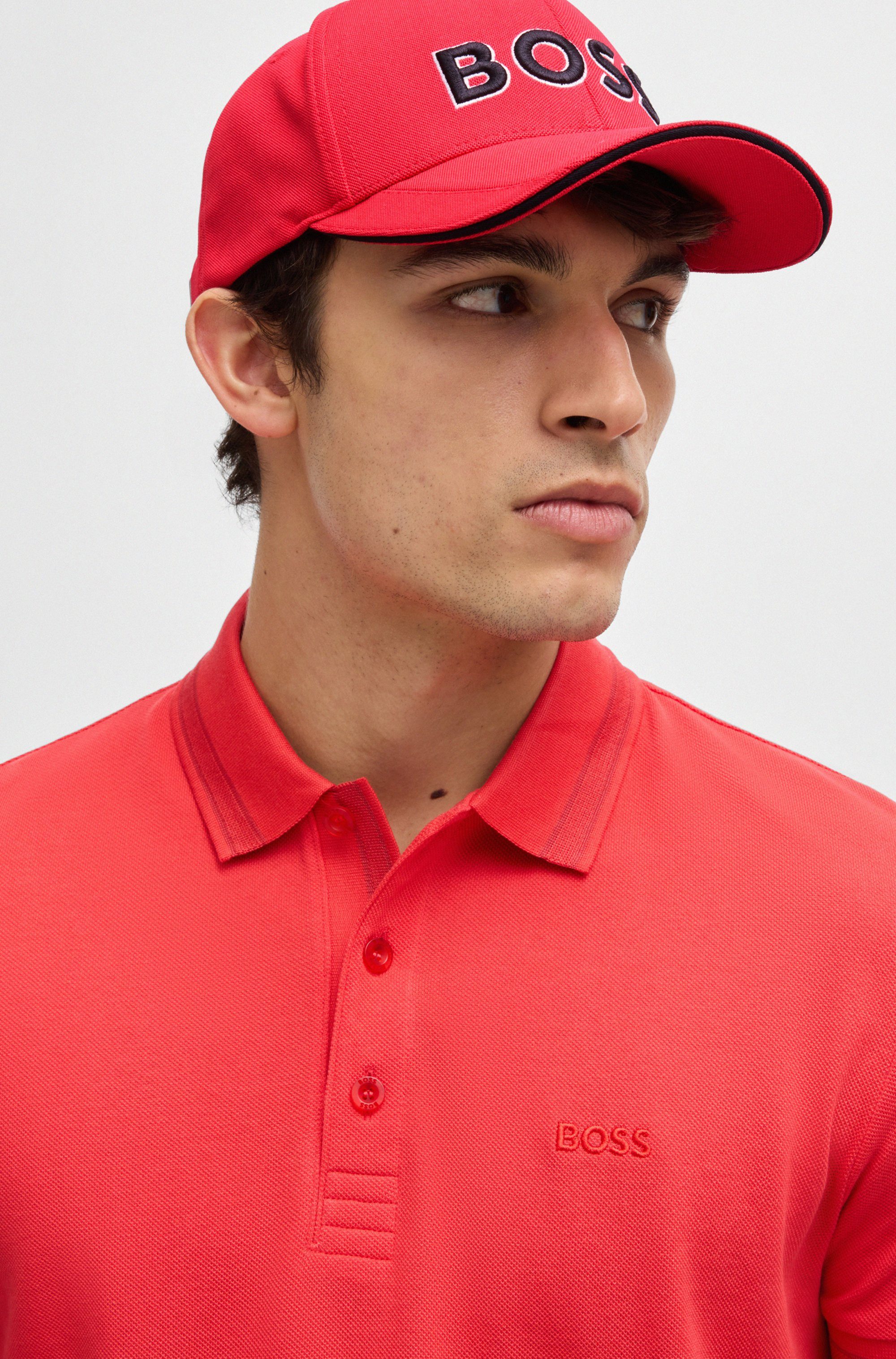 BOSS GREEN Baseball pet Cap-Bold 10261155 01 met boss logo-print, verstelbare breedte