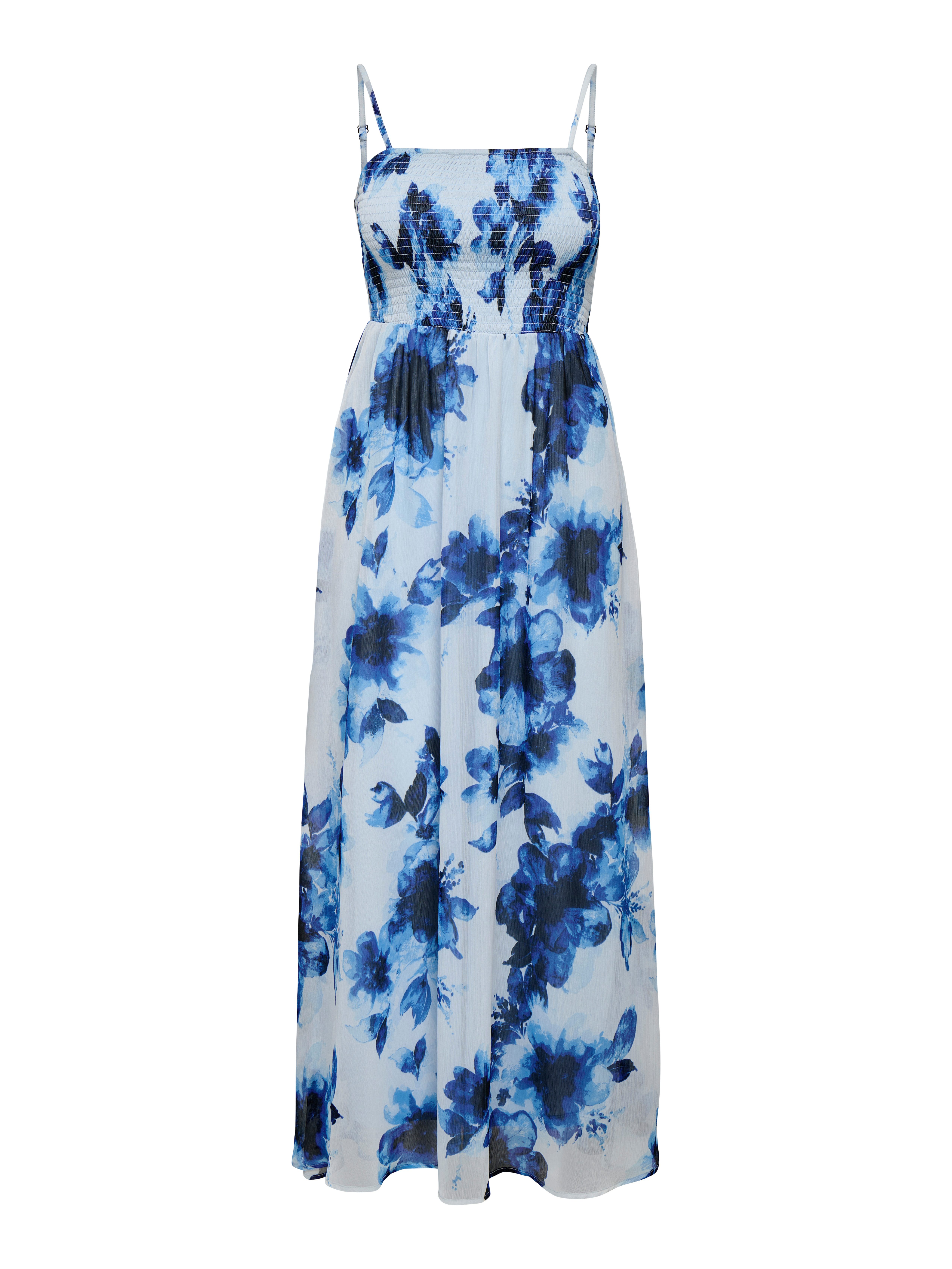 Only Maxi-jurk ONLELENA VIKKI LIFE STRAP ANK DRESS WVN dames maxi-jurken maat L (40) wit