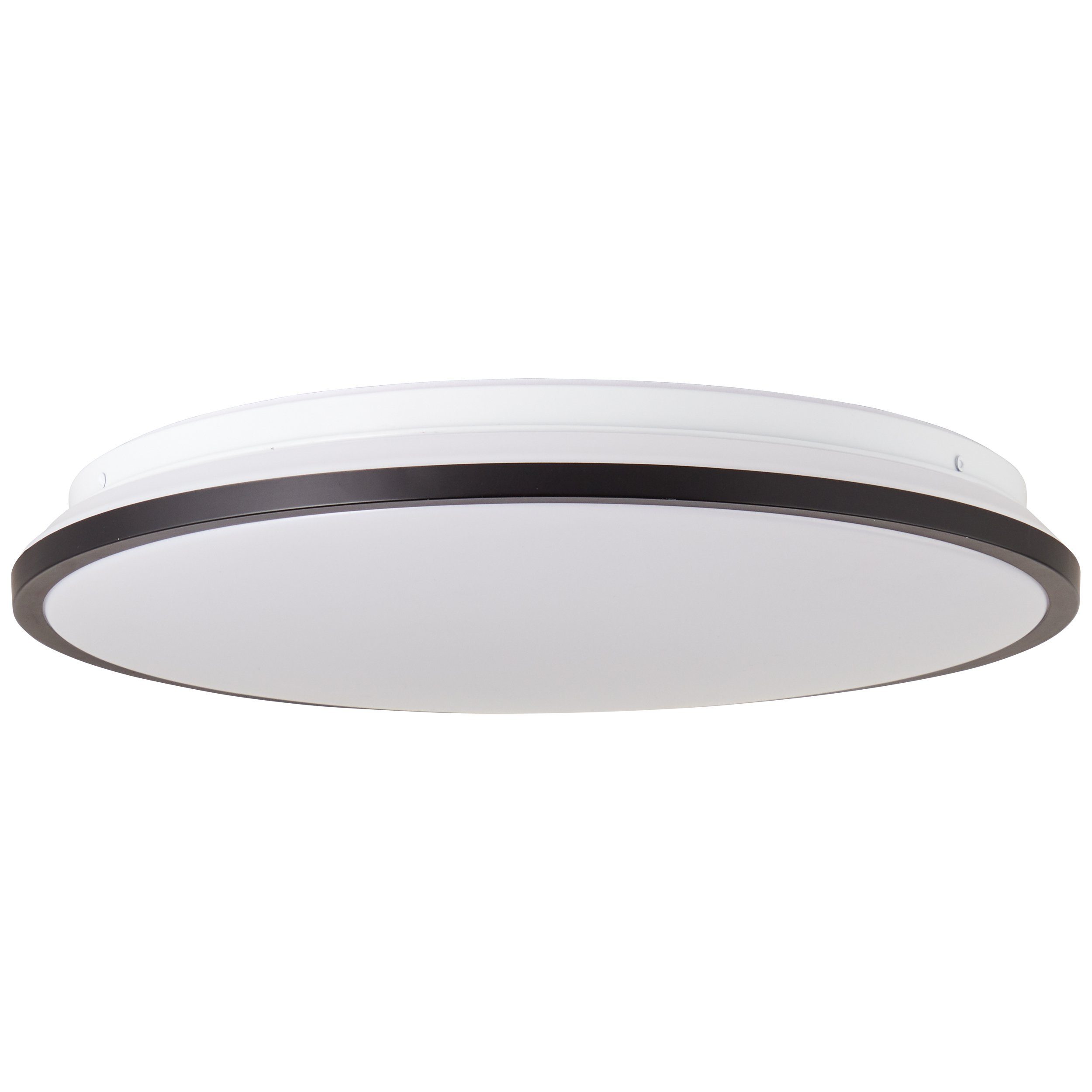Brilliant Leuchten Led-plafondlamp Heida 2500 lm, ø 40 cm, metaal/kunststof, zwart