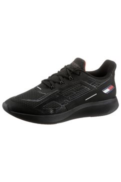 tommy sport sneakers ts sport 4 met merklabel opzij zwart