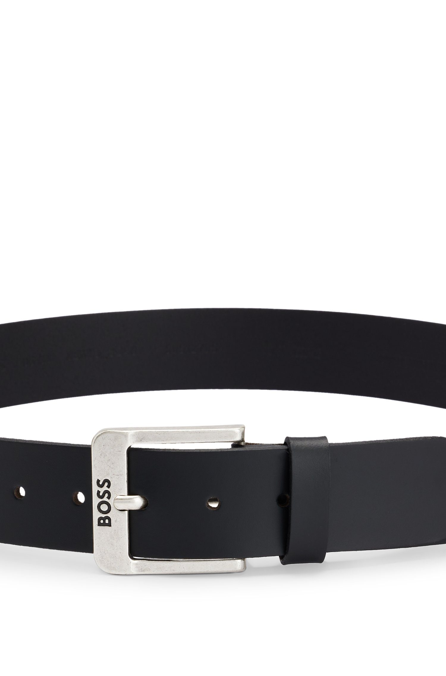 Boss Leren riem Jemio_Sz40 met boss-opdruk
