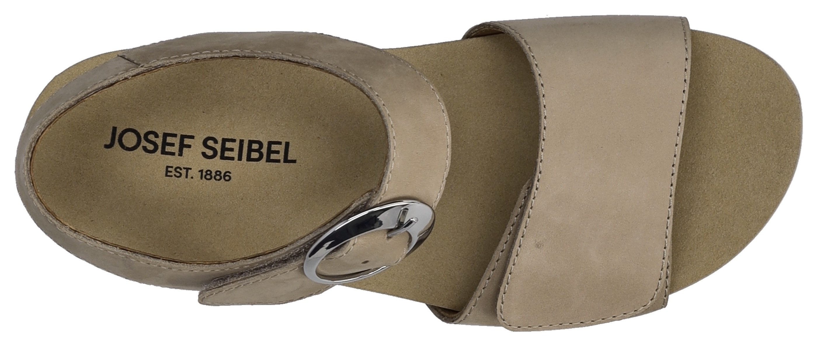 Josef Seibel Sleehaksandaaltjes Quinn 16 , plateausandaal, wedgesandaal met klittenbandsluiting