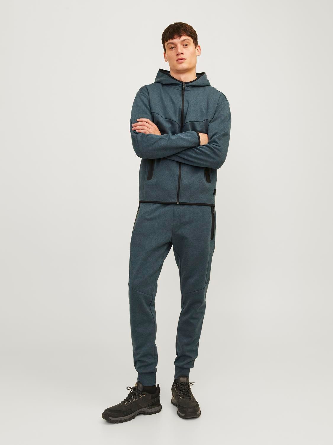 Jack & Jones Sweatvest JCOFUSION SWEAT ZIP HOOD NOOS