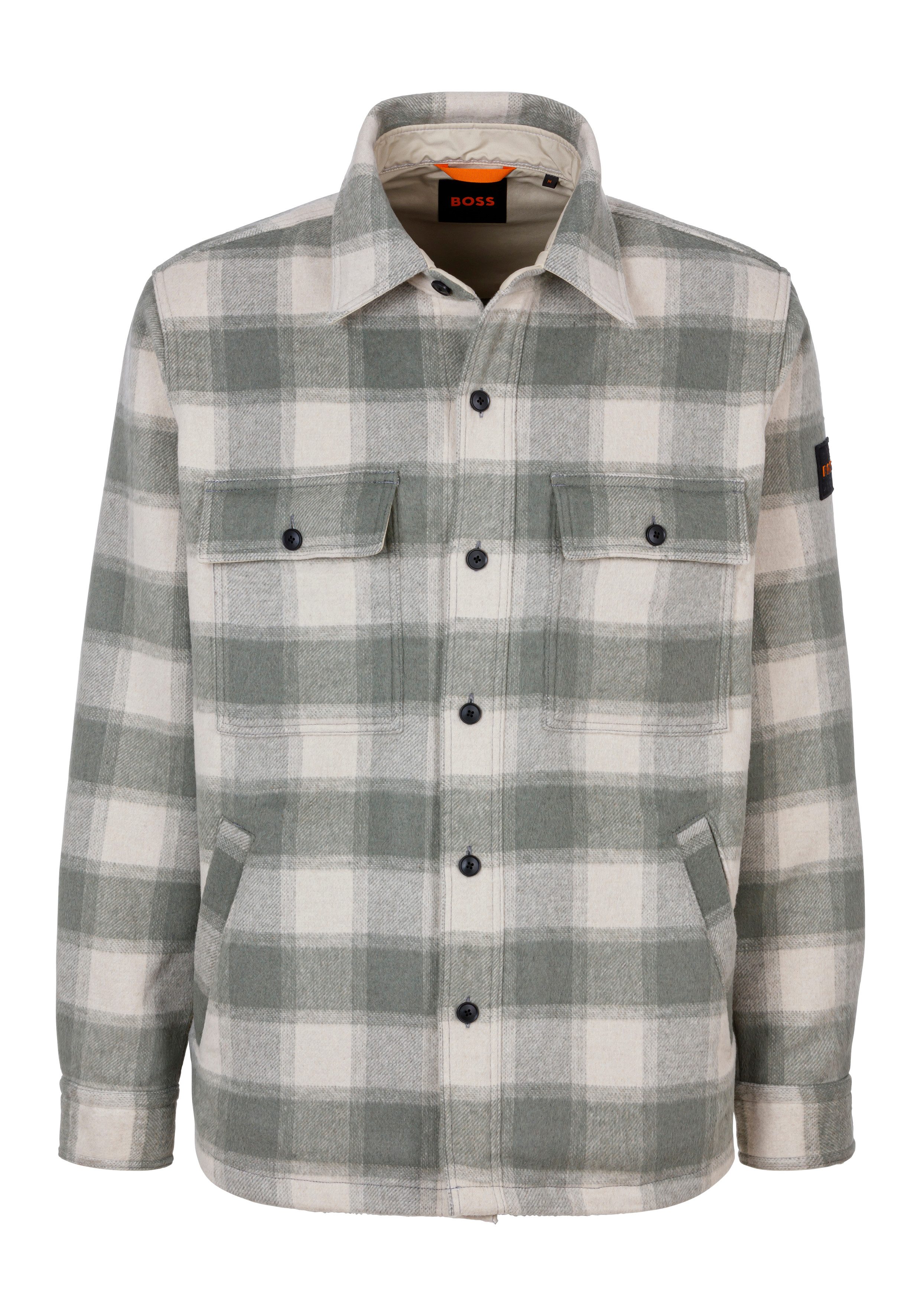 Boss Orange Overhemdjasje Lassie_M oversized fit heren overshirts maat XXXL bruin
