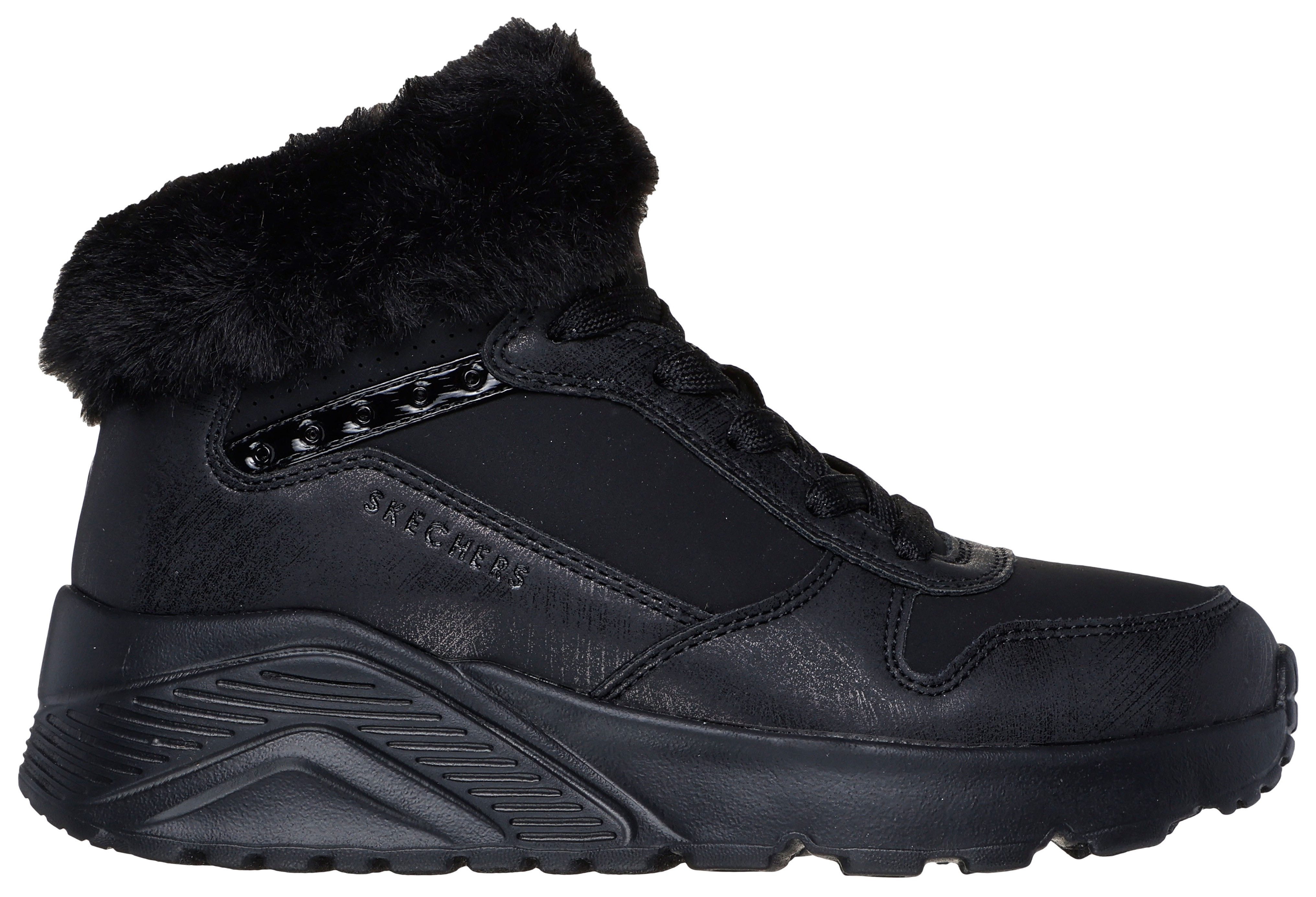 Skechers Sneakers Uno Lite - Comfurt Collar , veterschoenen, winterlaarzen, high top sneaker met verwarmende voering