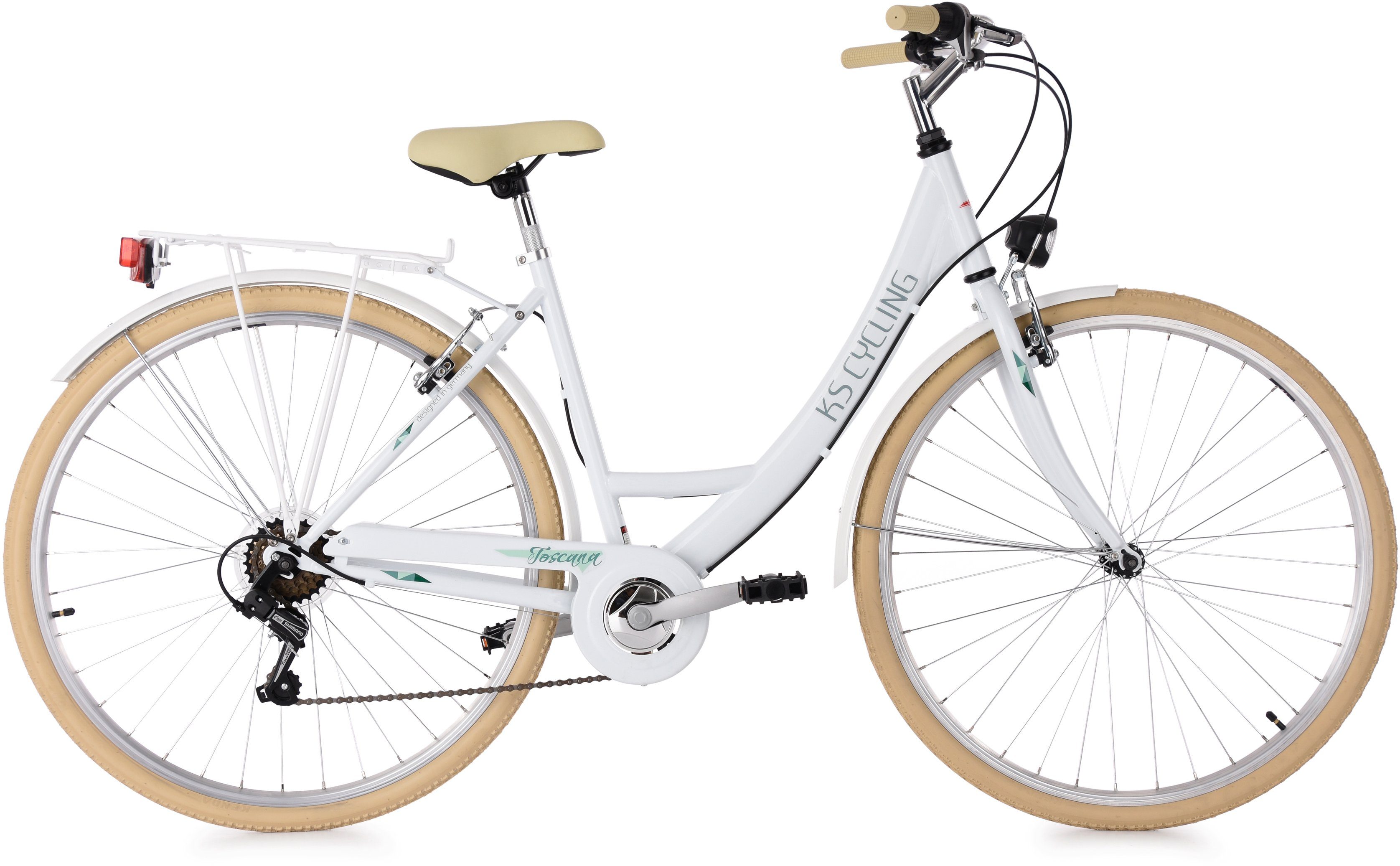 KS Cycling Citybike Toscana voor dames, kettingversnelling