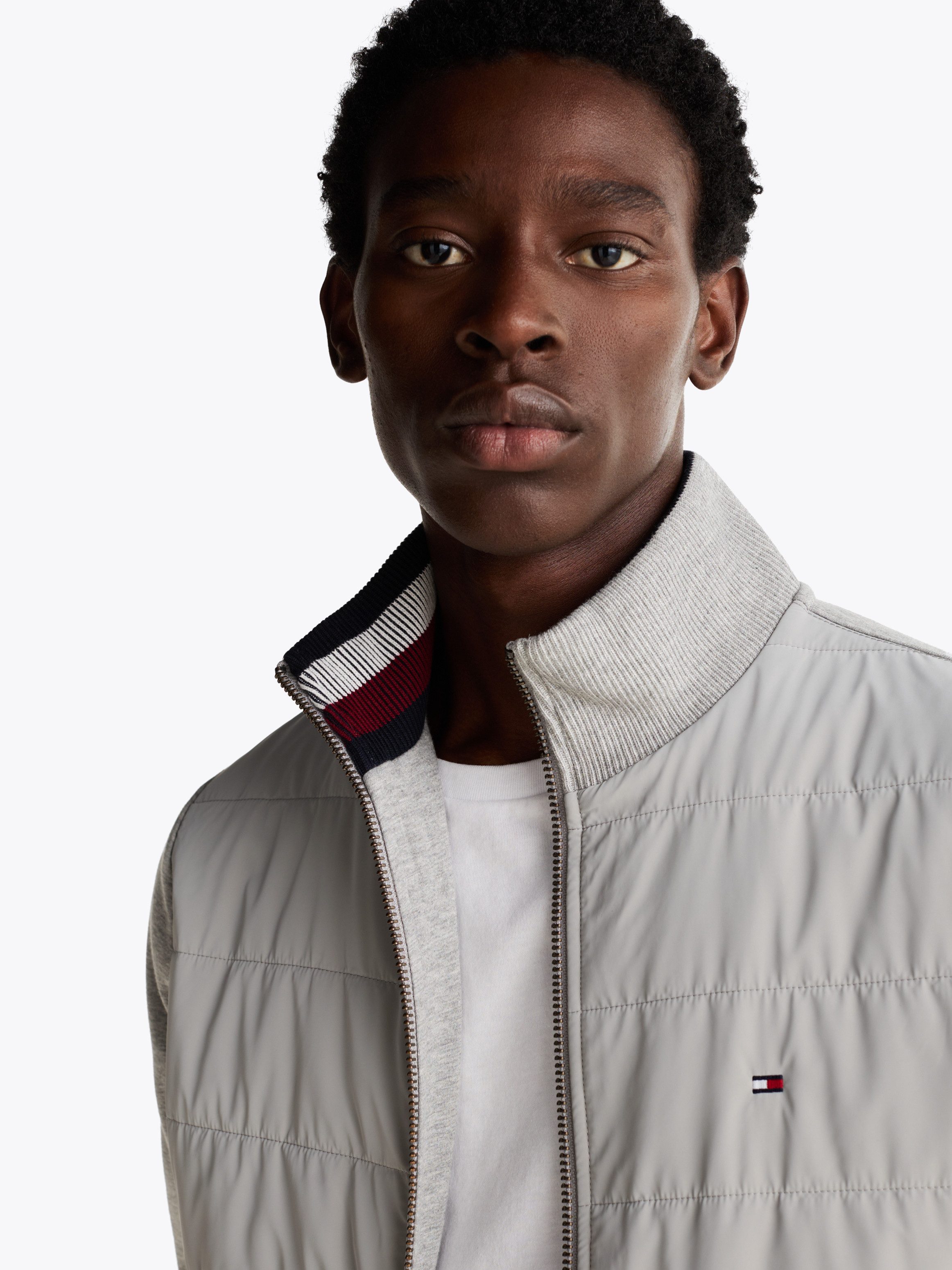Tommy Hilfiger Sweatvest MIX MEDIA ZIP THRU STAND CLR