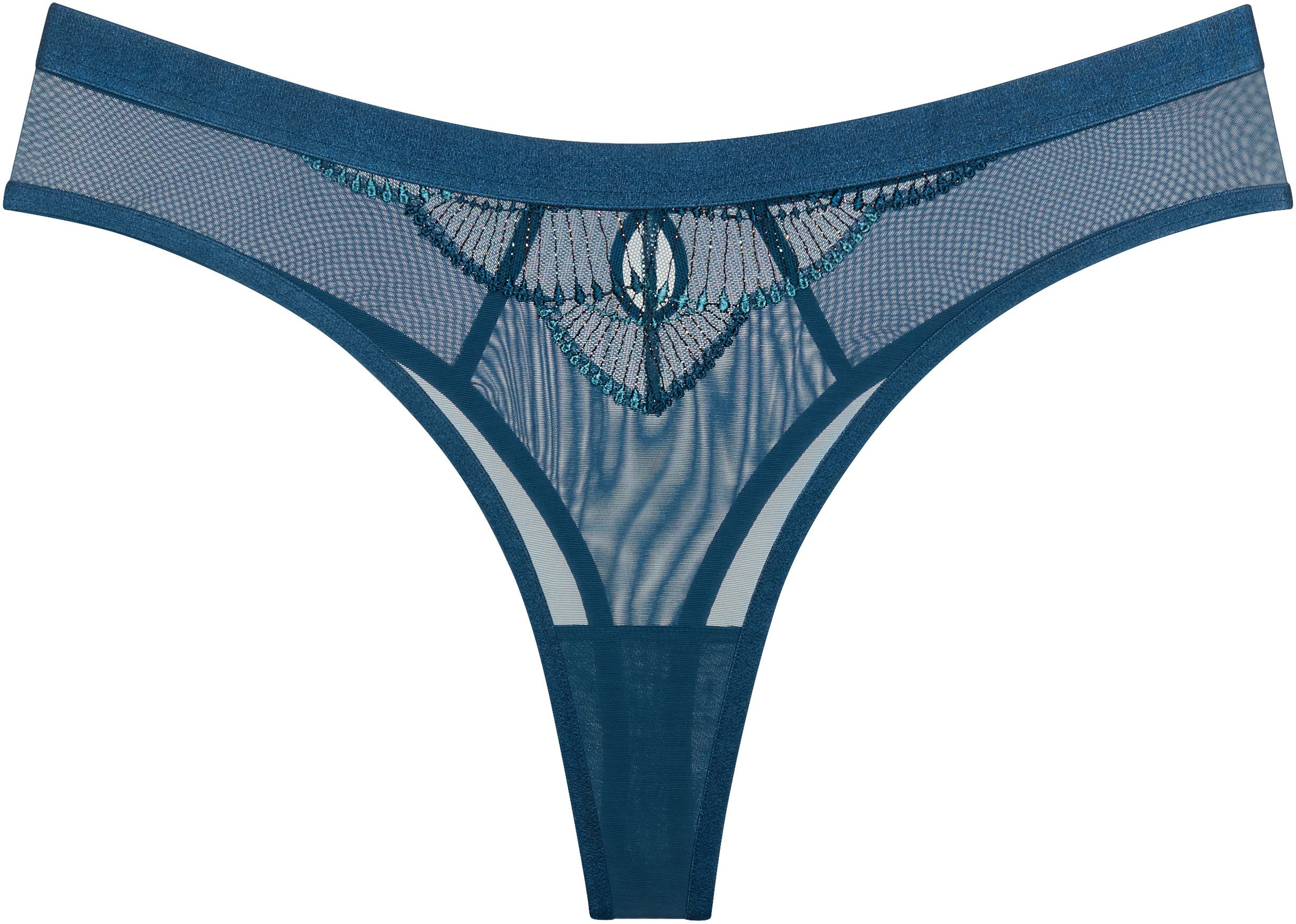 Triumph Brazilian slip Palina Sea Full Of Stars Keyhole-detail op de achterkant, kant, borduurwerk
