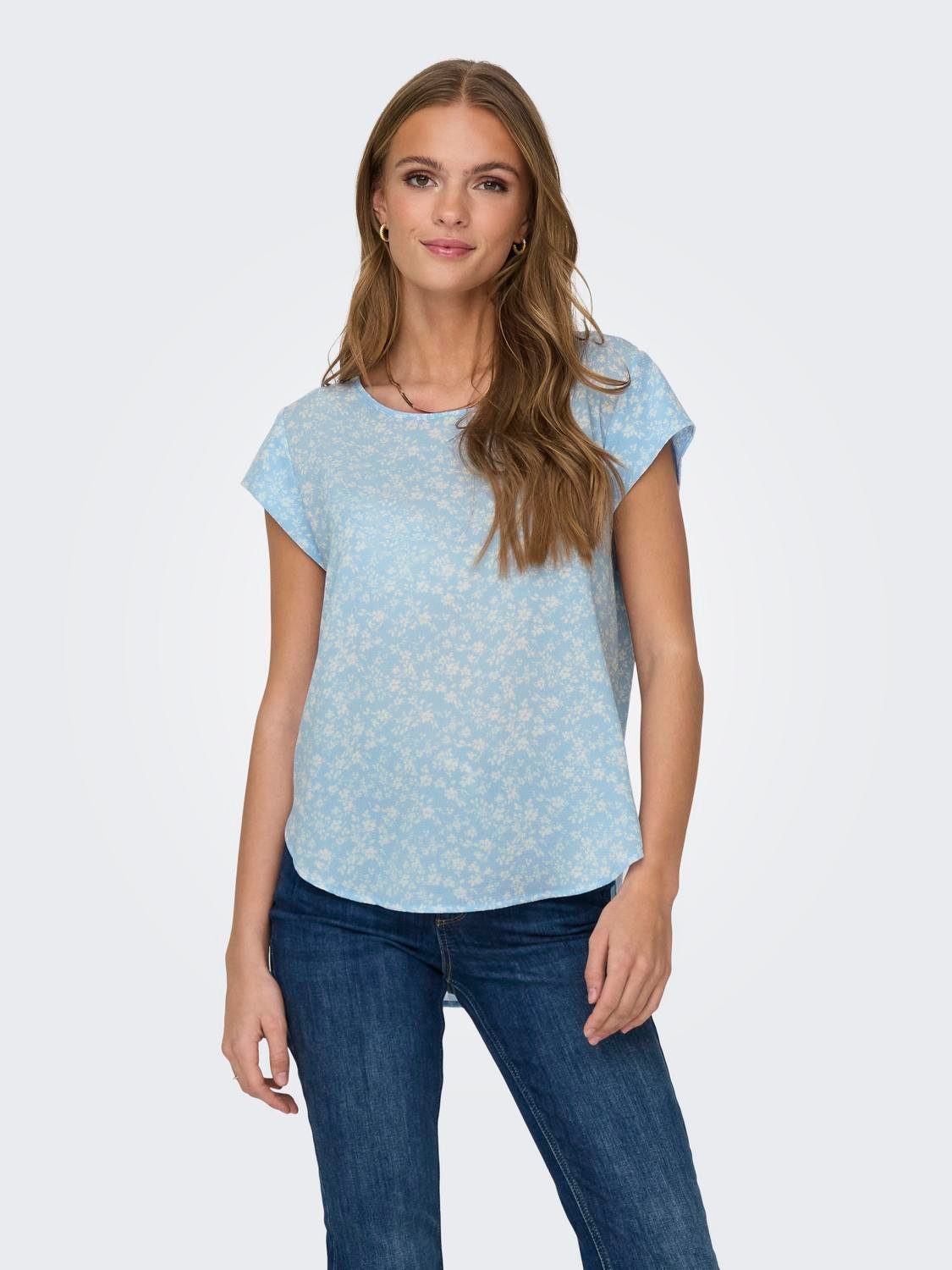 Only Shirtblouse ONLVIC S/S AOP TOP NOOS PTM