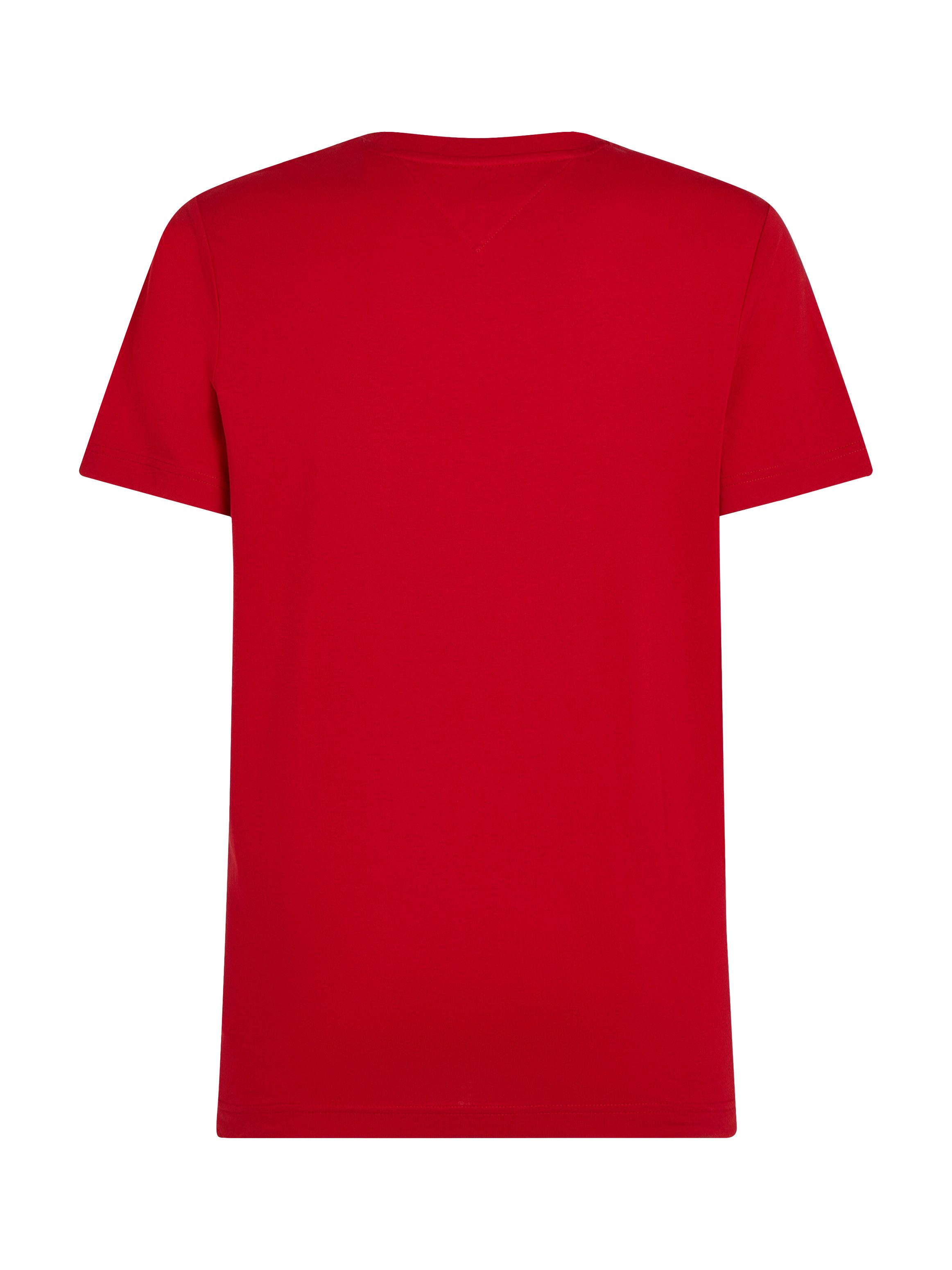 Tommy Hilfiger Shirt met korte mouwen FLAG BOX TEE Met een ronde hals