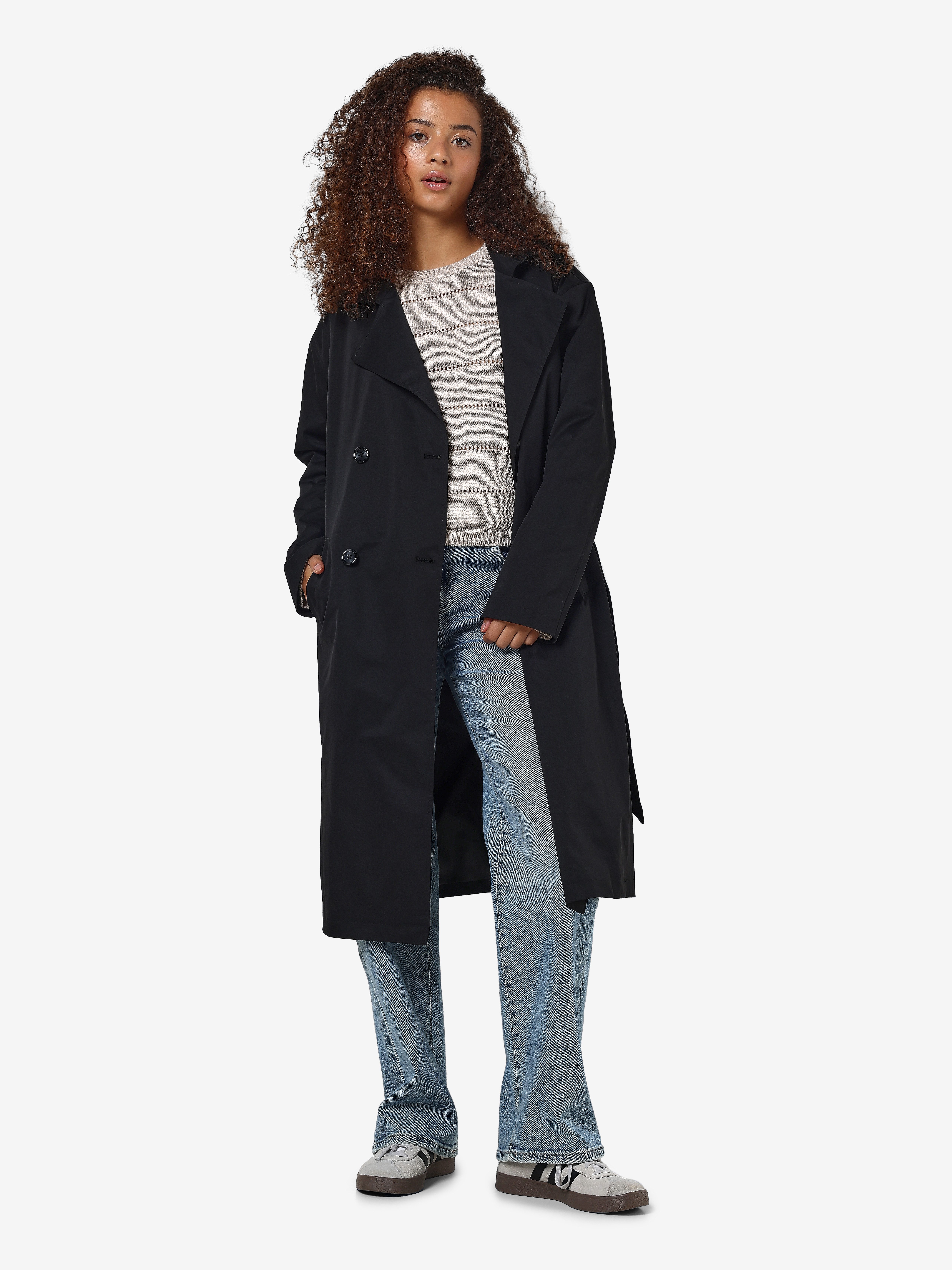 Noisy may Trenchcoat NMMANYA L/S TRENCHCOAT NOOS