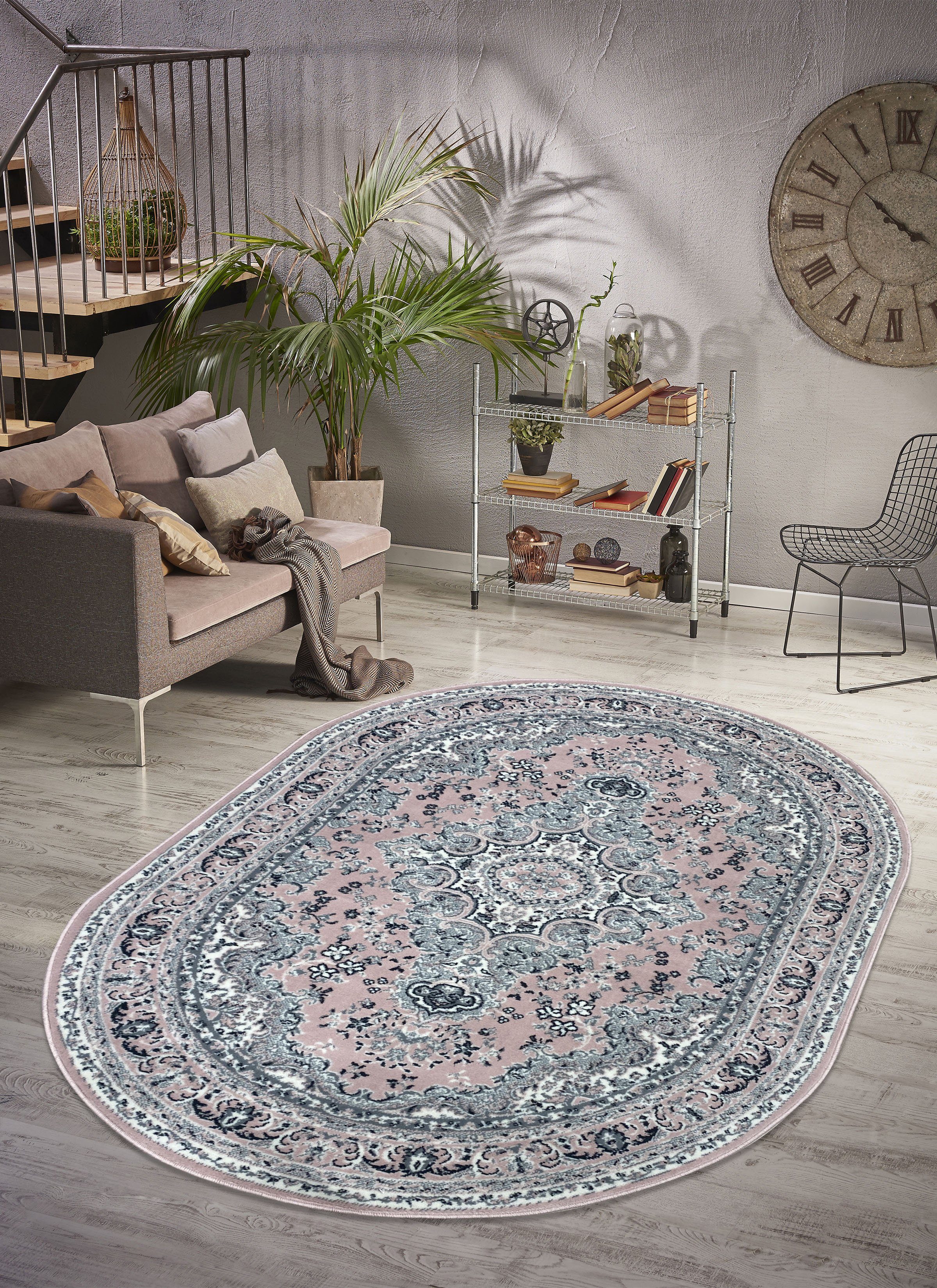 my home Vloerkleed Oriental, Made in Belgium Oriënt-look, met randdessin, korte pool, gemakkelijk in onderhoud, elegant